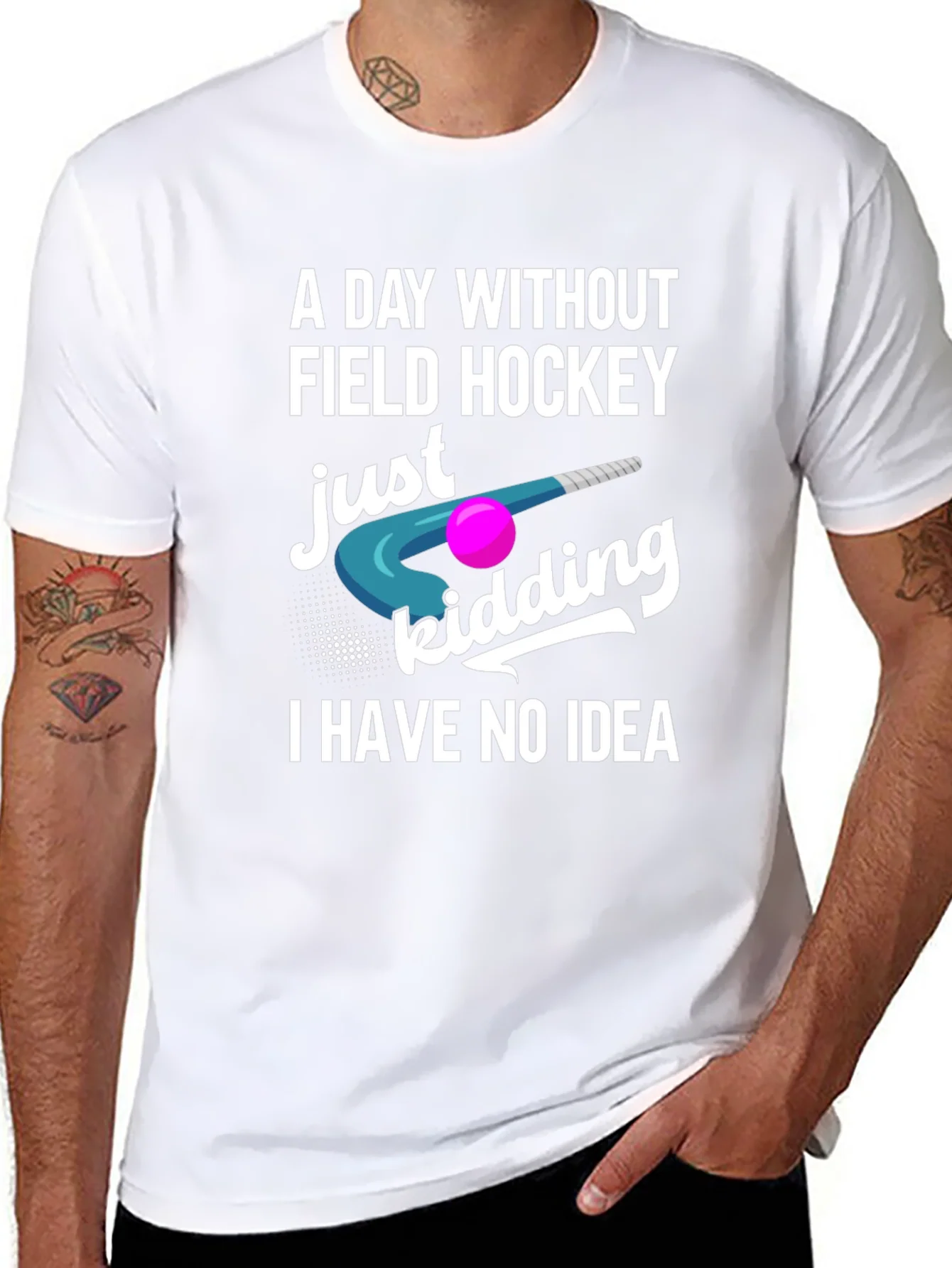 Camiseta Negra Hockey Sobre Hierba - A Day Without...