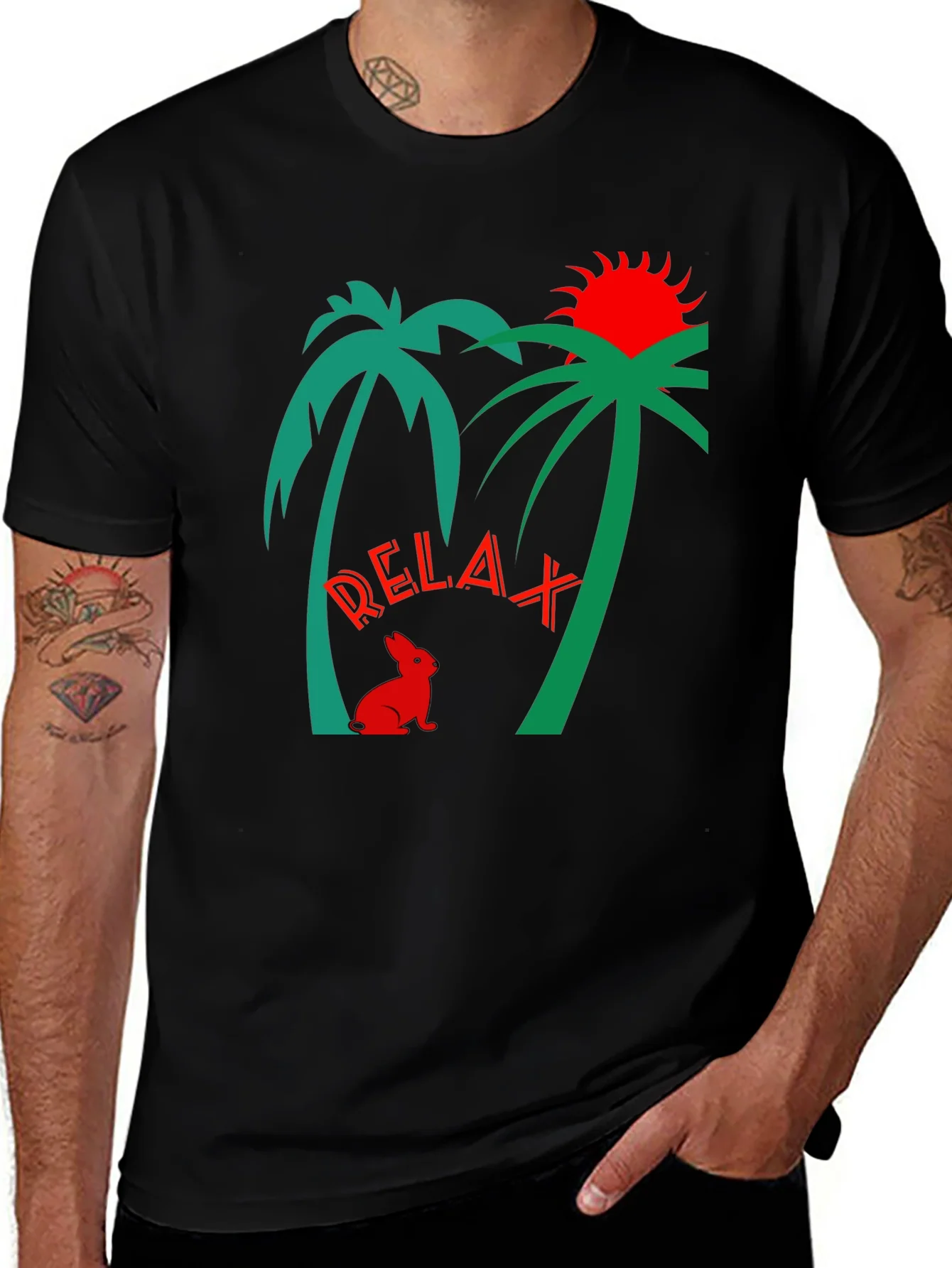 Camiseta Relax Tropical para Hombre