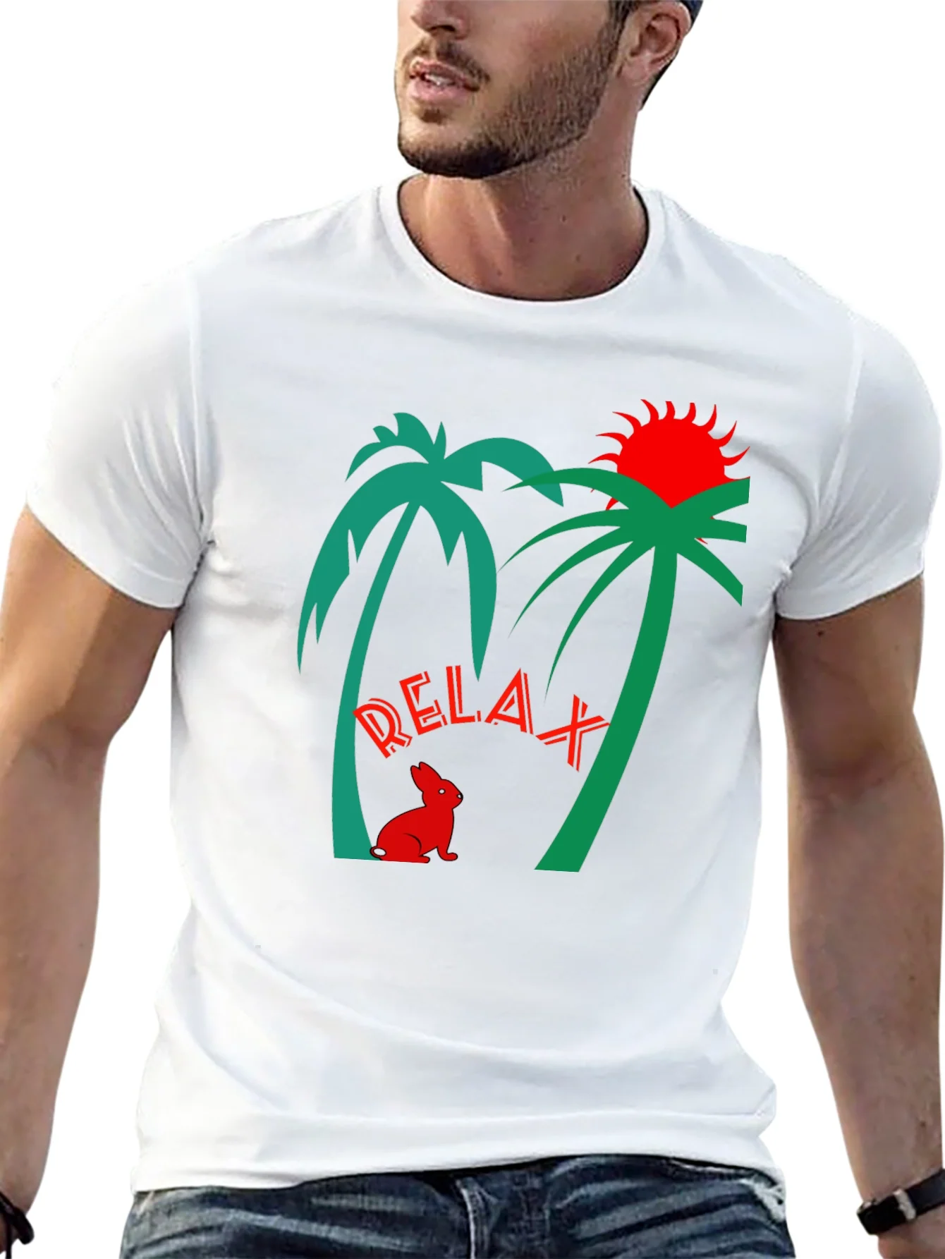 Camiseta Relax Tropical para Hombre