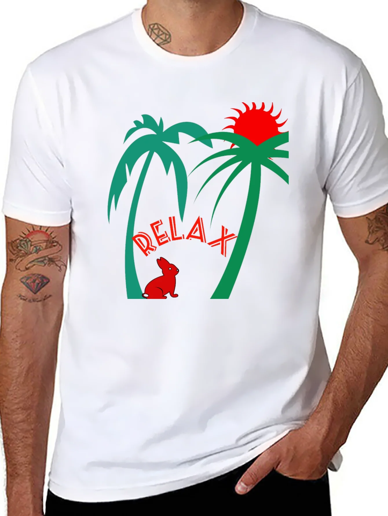 Camiseta Relax Tropical para Hombre