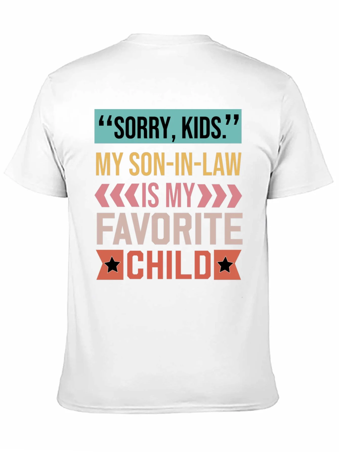 Camiseta Sorry Kids para suegro orgulloso