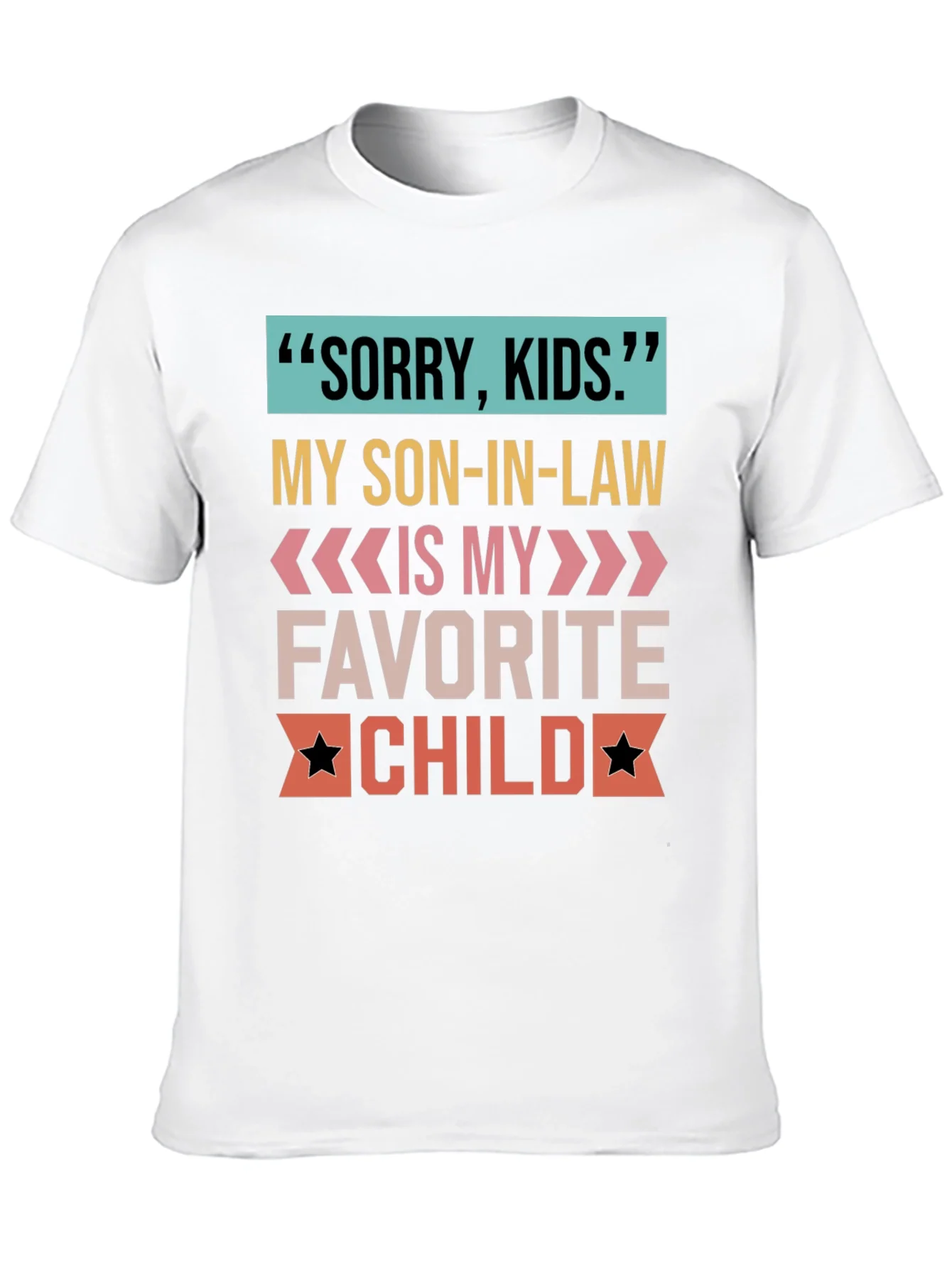 Camiseta Sorry Kids para suegro orgulloso