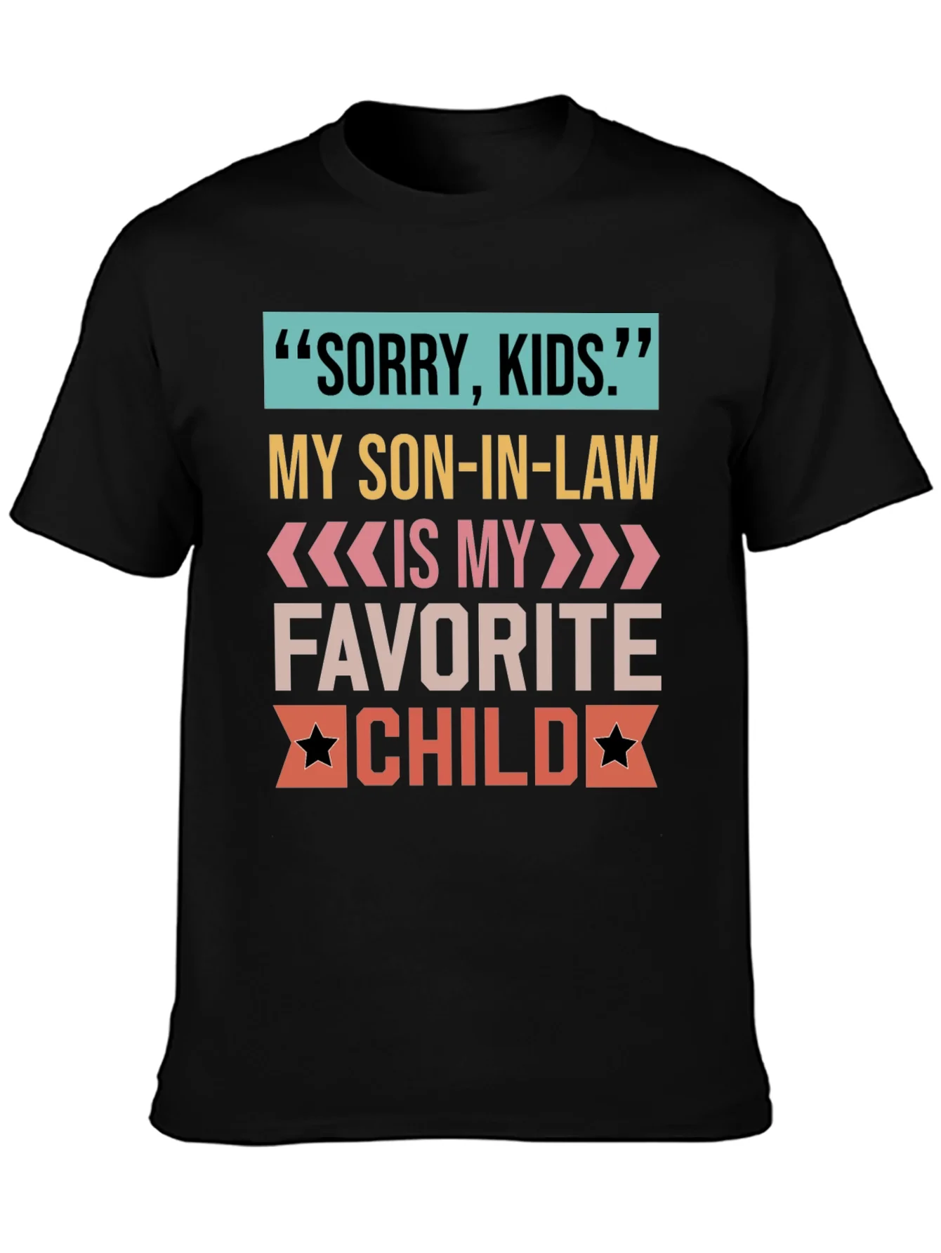Camiseta Sorry Kids para suegro orgulloso