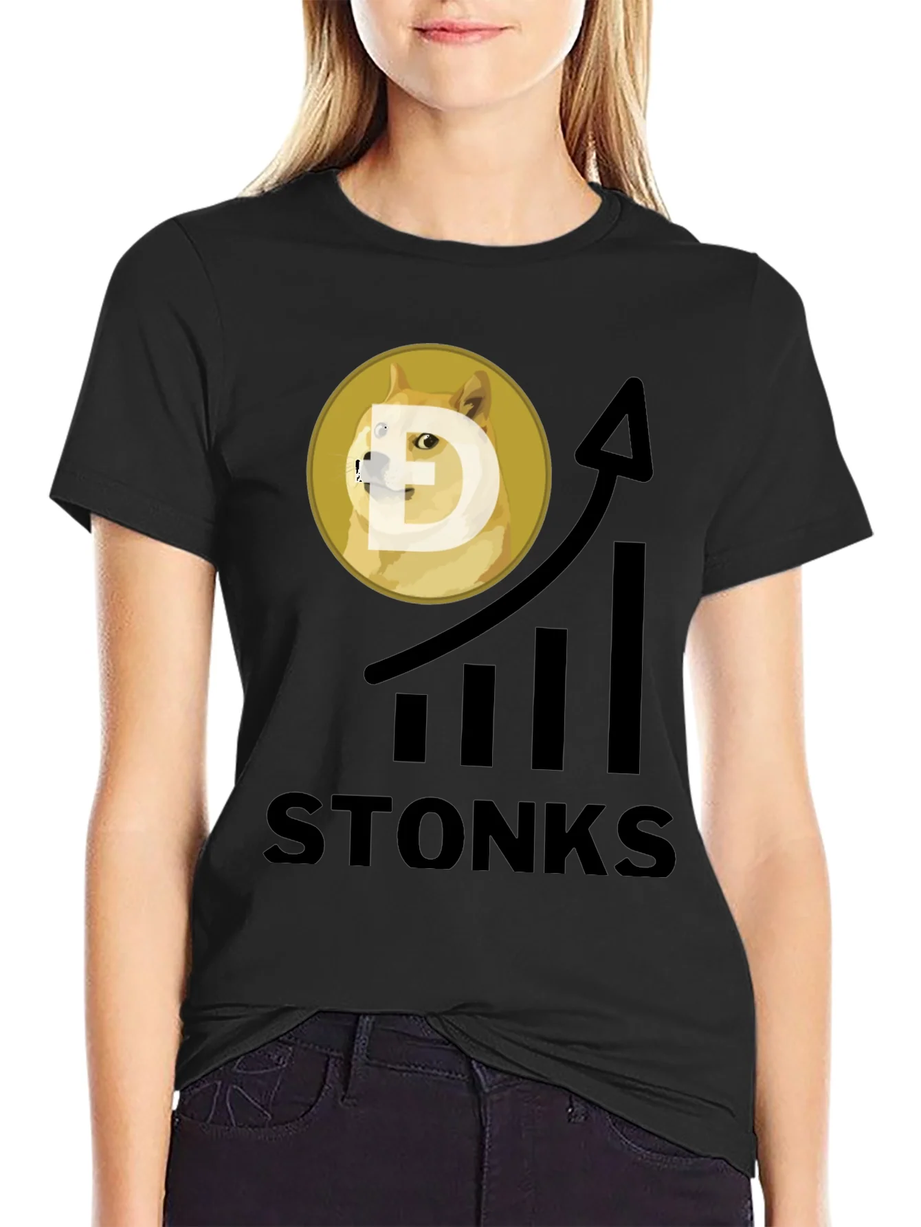 Camiseta Stonks DogeCoin - A la Luna!