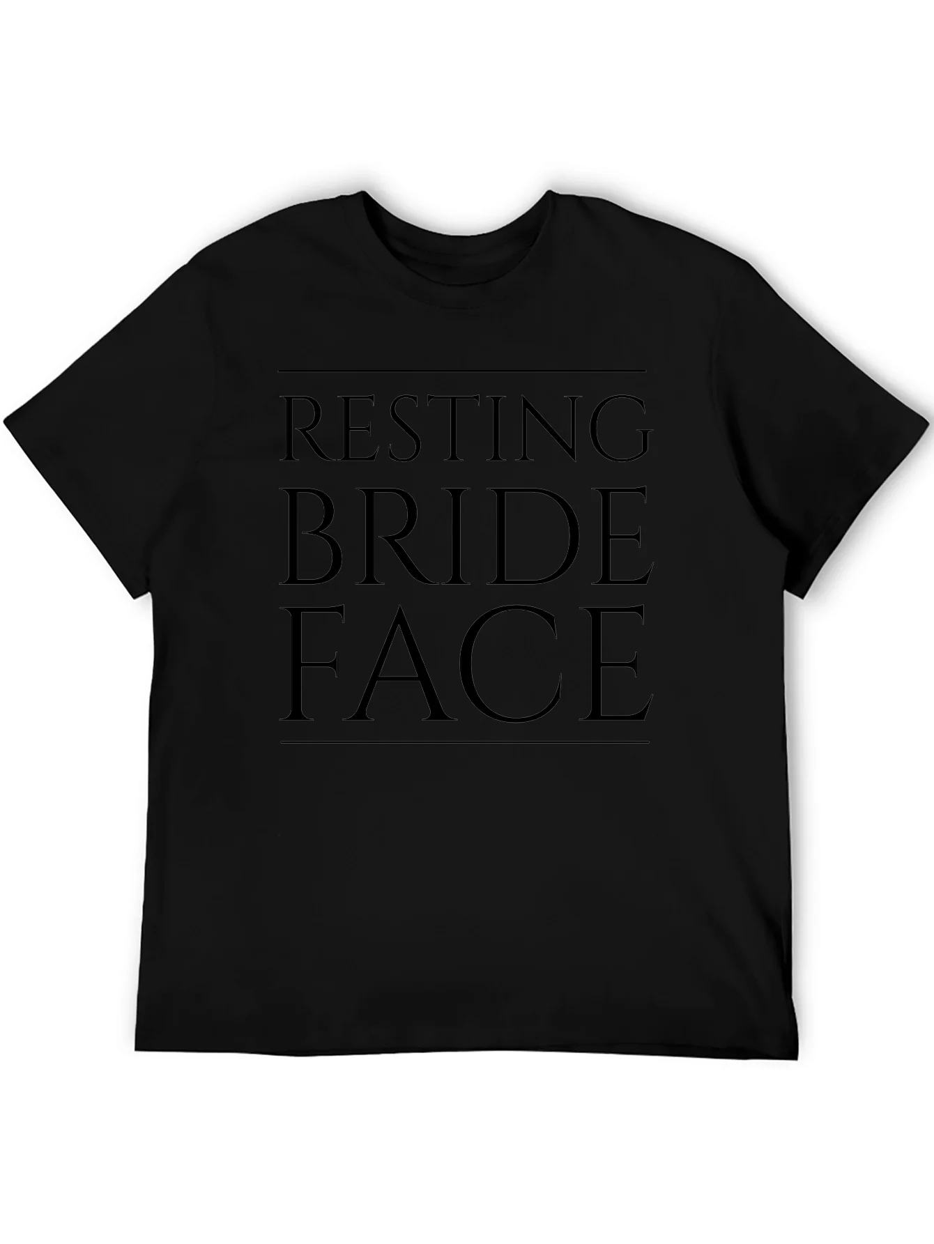 Camiseta Negra: Resting Bride Face