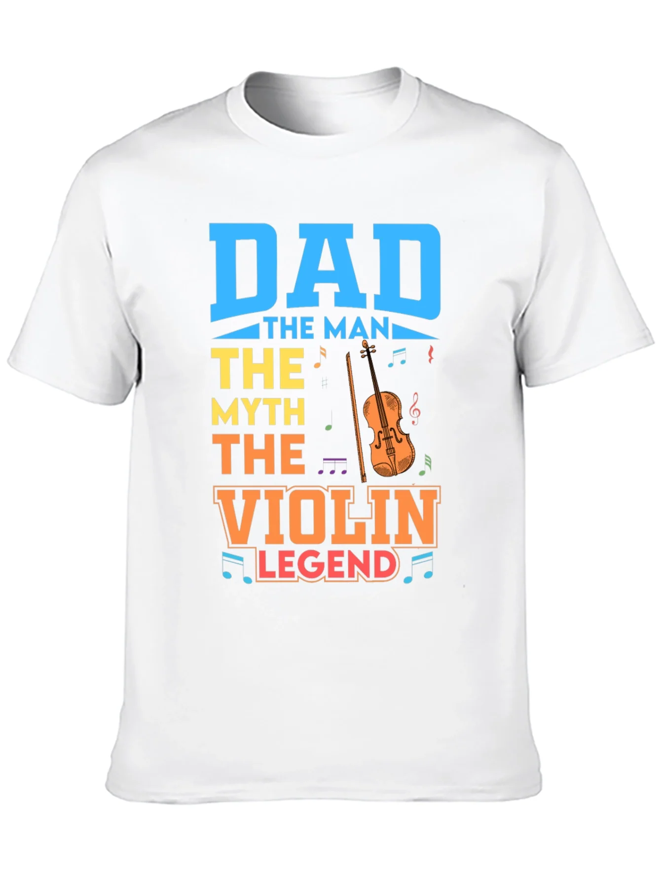 Camiseta Negra Dad Violin Legend