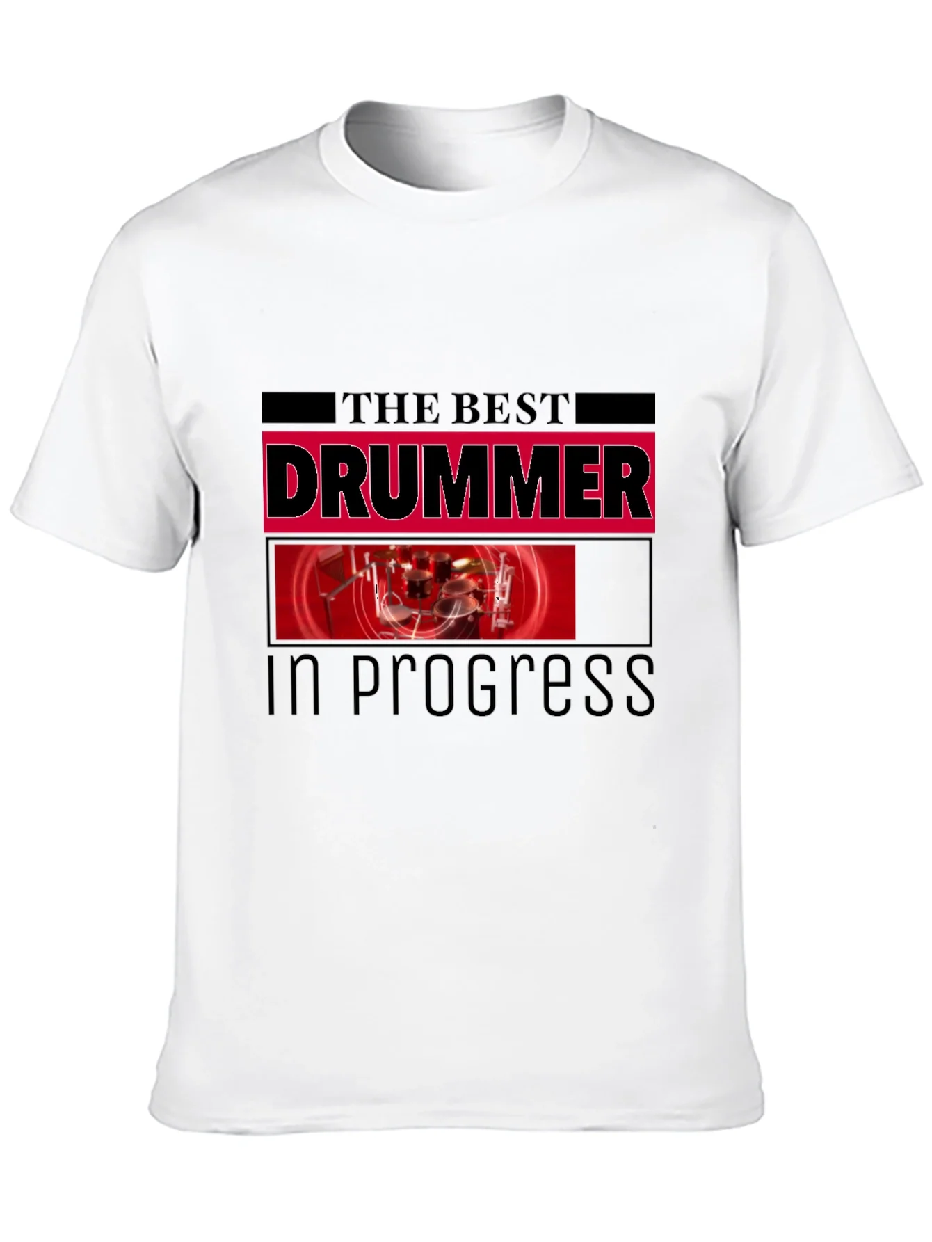 Rebbecca The Best Drummer In Progress Black T-Shirt