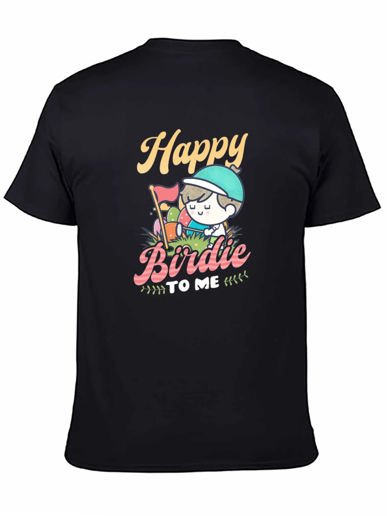 Camiseta Negra Happy Birdie