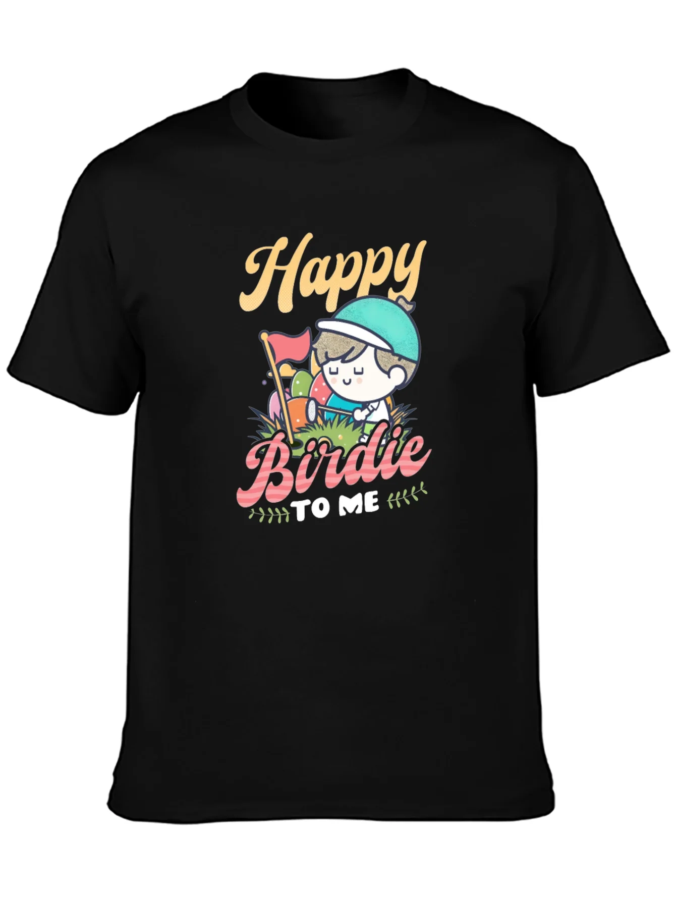 Camiseta Negra Happy Birdie