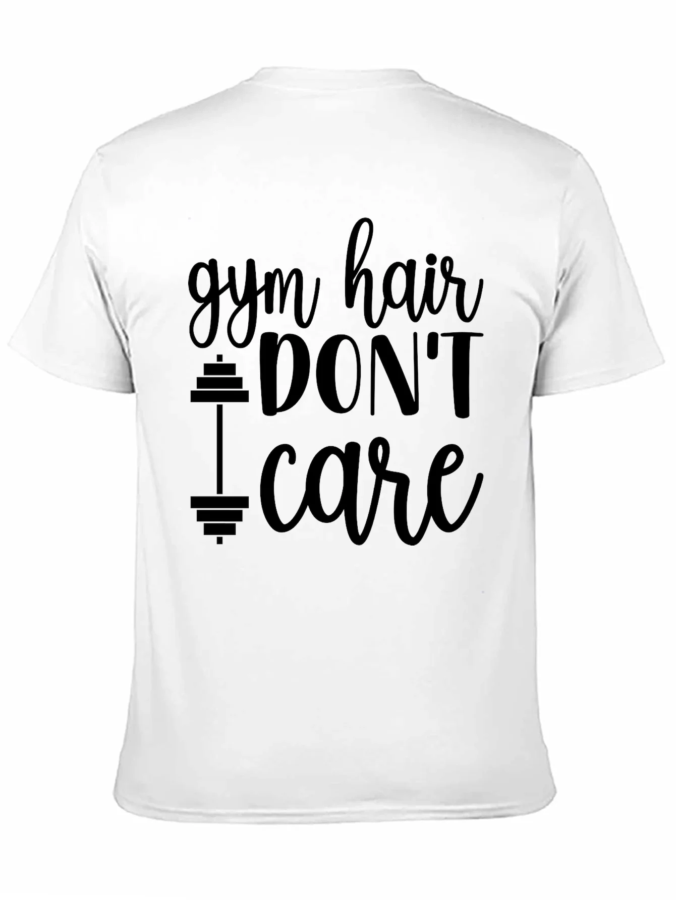 Camiseta Negra Gym Hair Dont Care