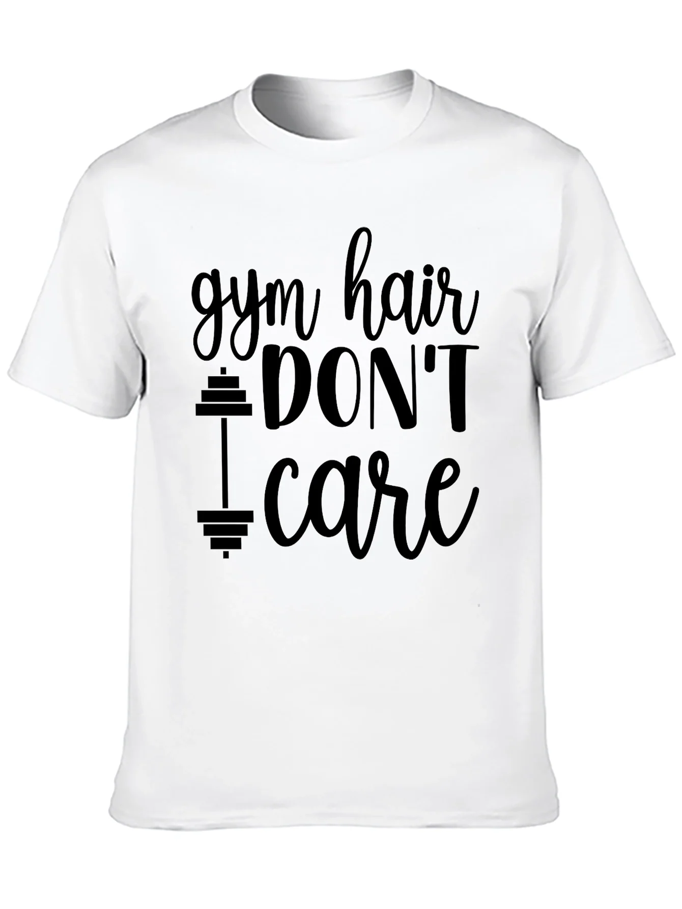 Camiseta Negra Gym Hair Dont Care