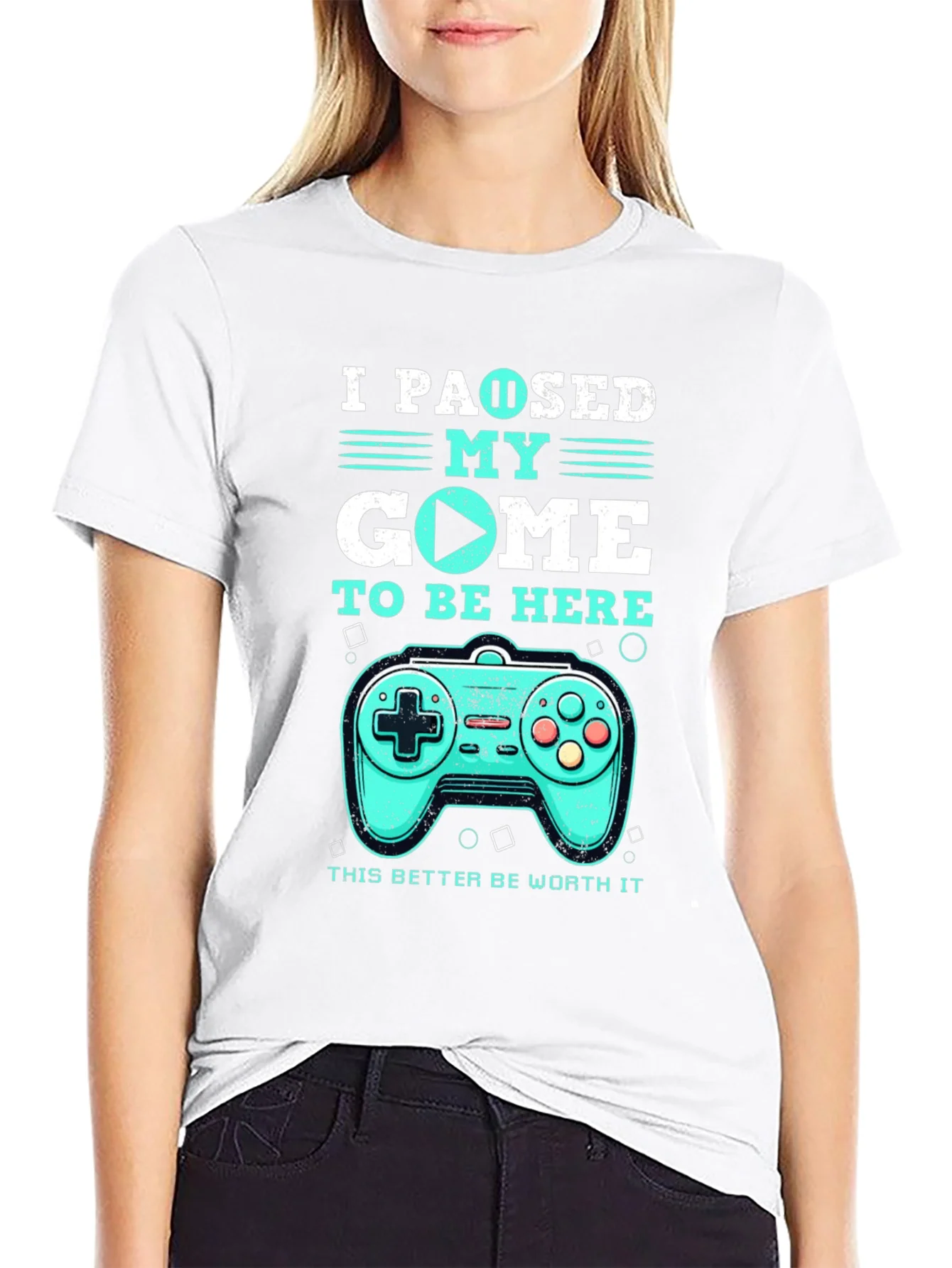 Rebbecca I Paused My Game T-Shirt - Gamer Tee