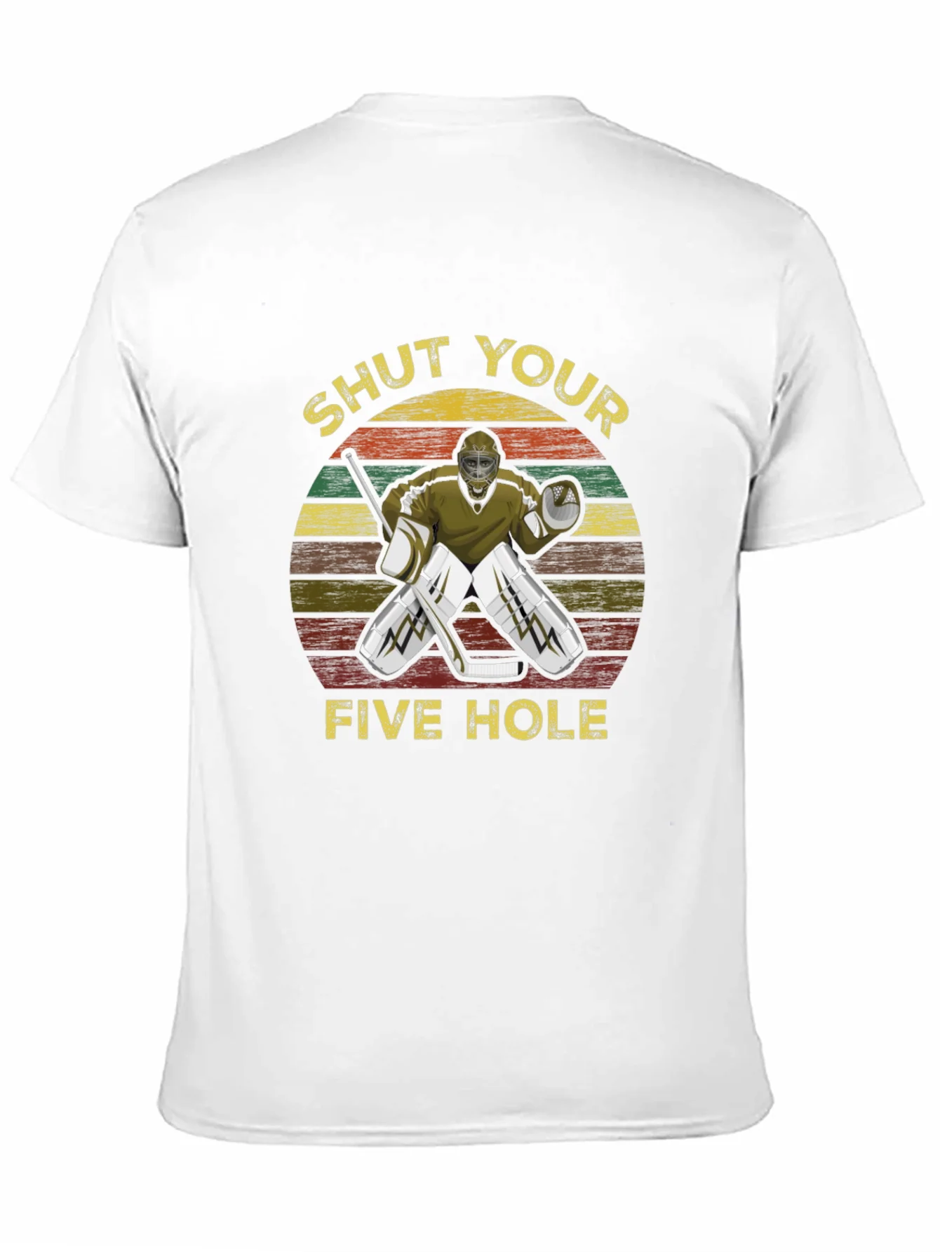 Camiseta Hockey Retro Cierra tu agujero de 5