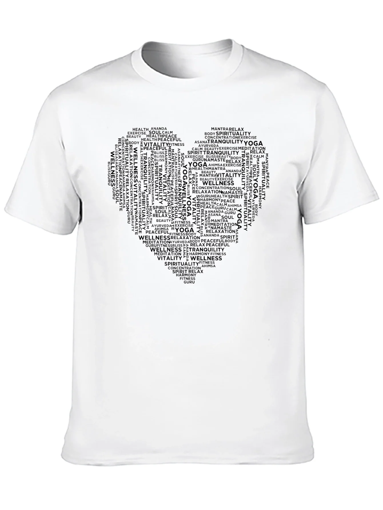 Rebbecca Yoga & Wellness Word Art T-Shirt