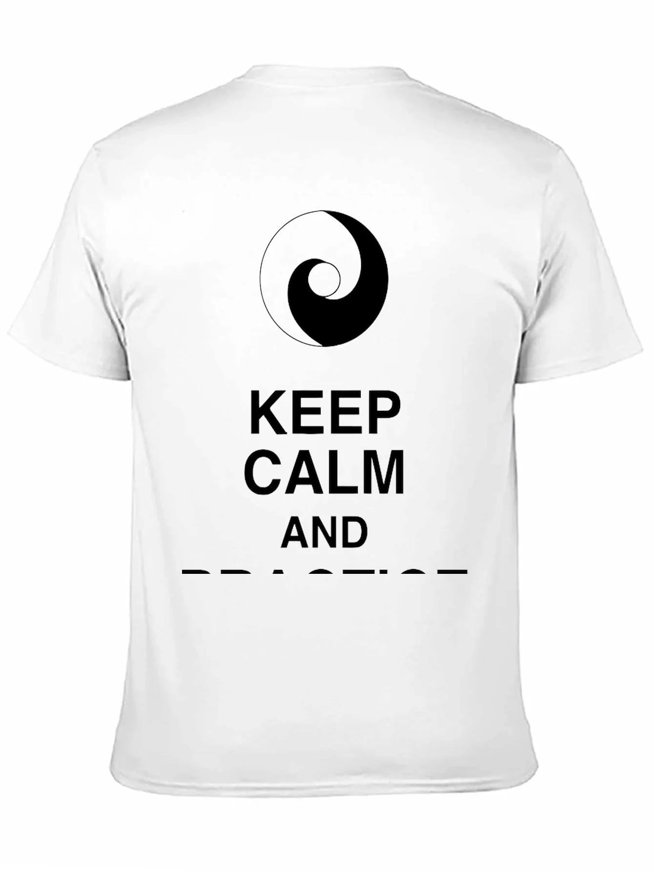 Camiseta Negra Keep Calm and Practice