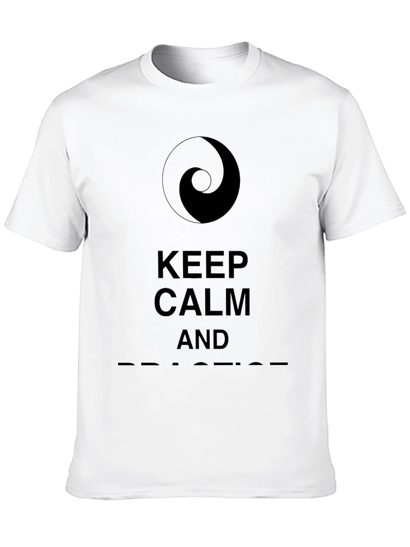 Camiseta Negra Keep Calm and Practice
