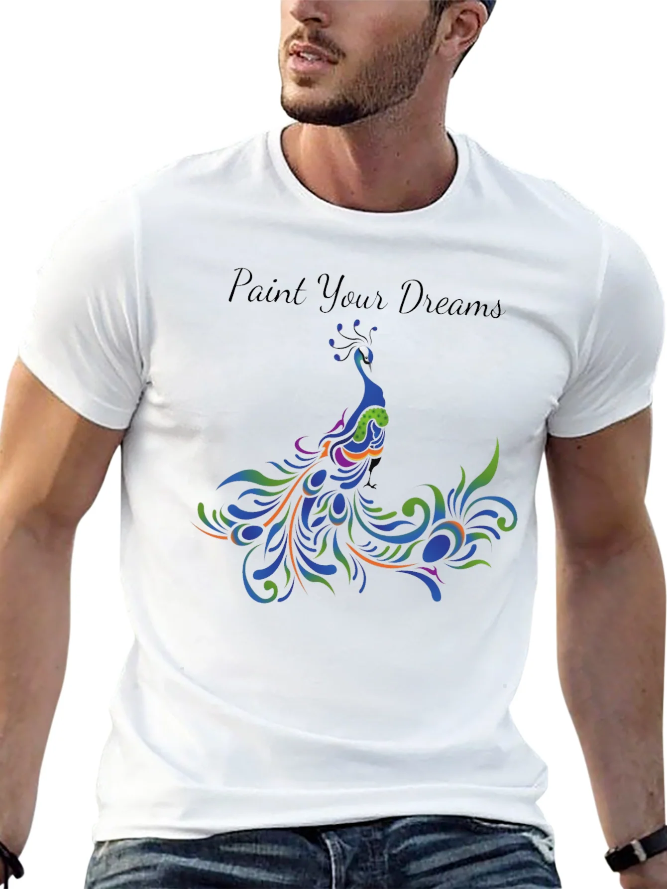 Rebbecca Paint Your Dreams Peacock Graphic Tee