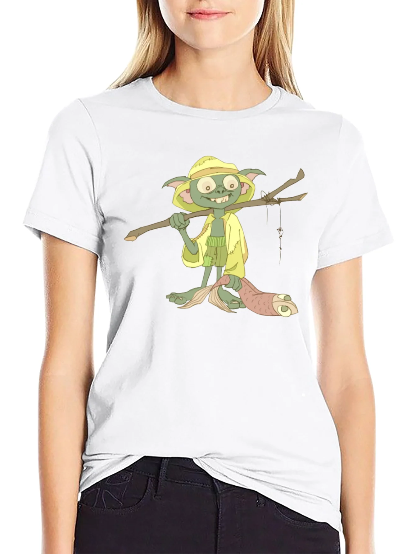 Camiseta Hombre con Dise?o de Personaje Pescador