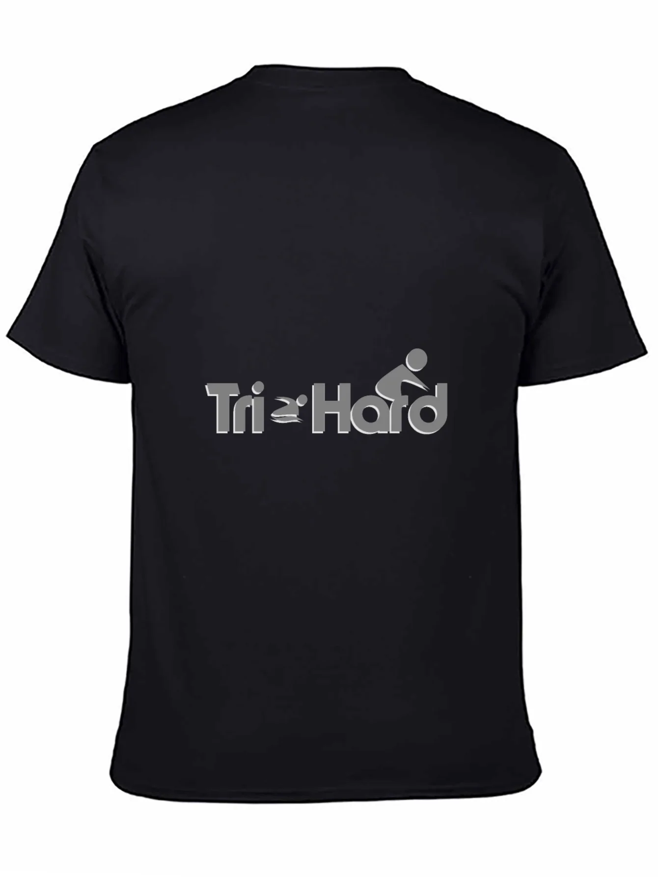 Camiseta Negra Tri Hard para Triatl¨®n