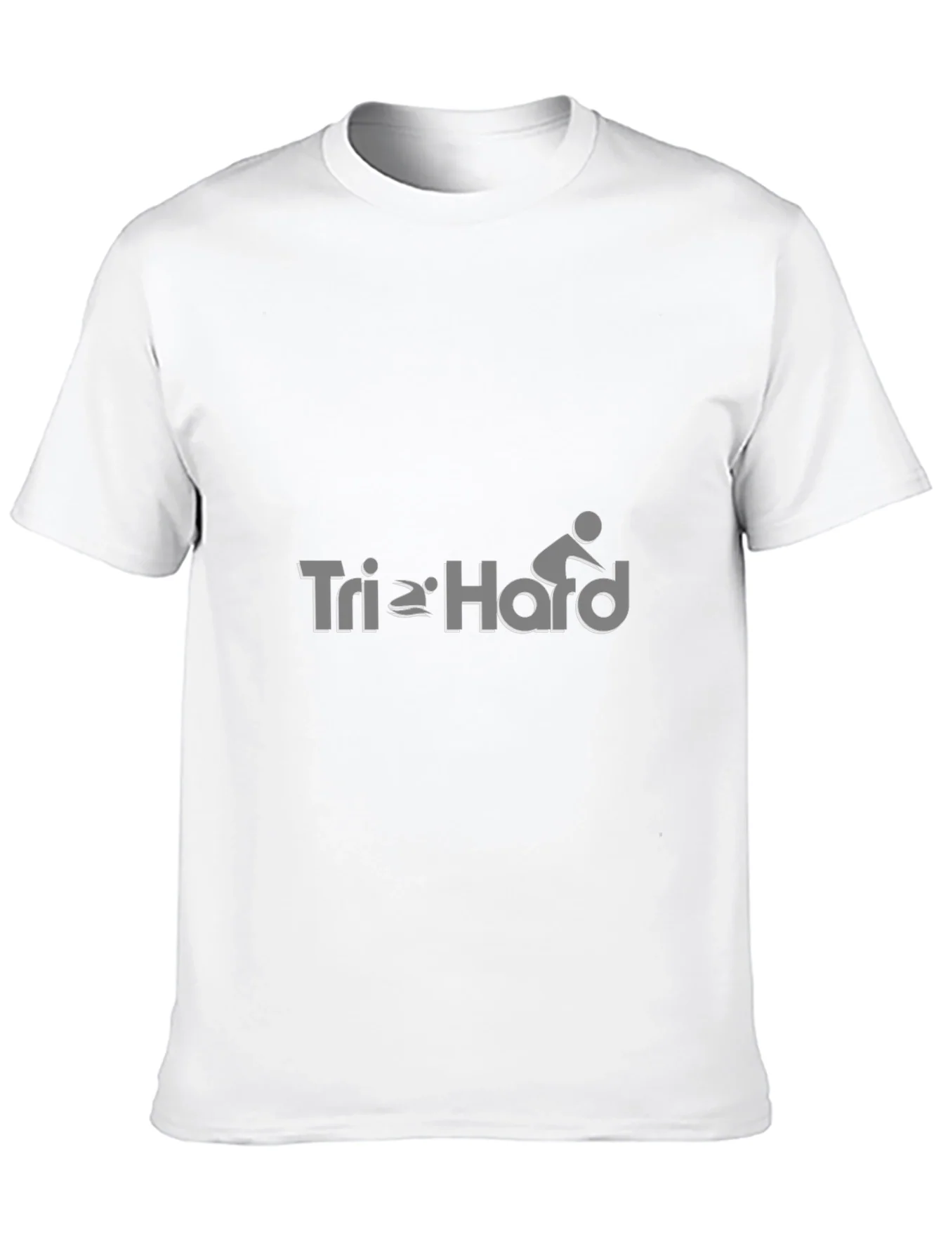 Camiseta Negra Tri Hard para Triatl¨®n