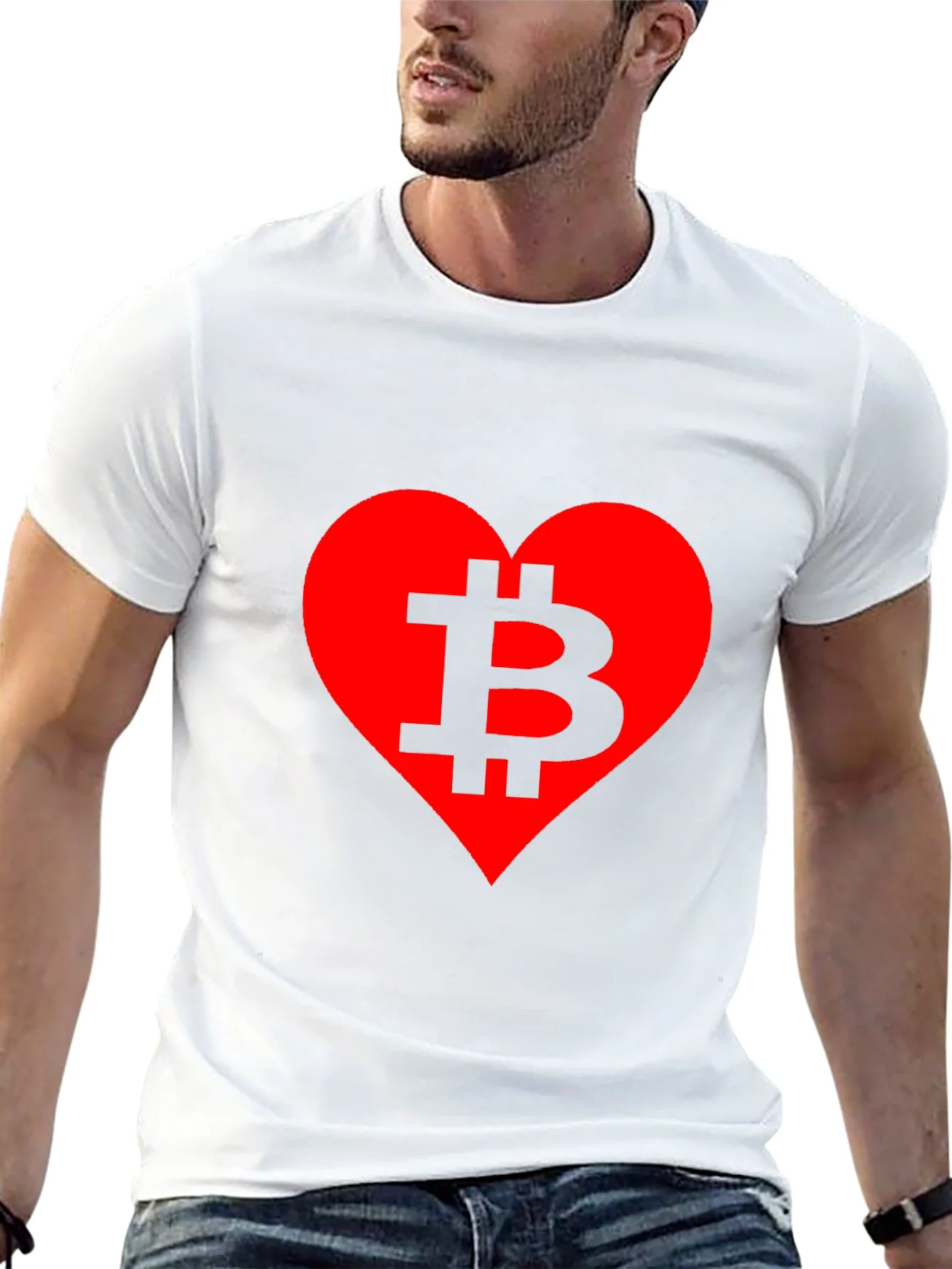 Rebbecca Bitcoin Lover T-Shirt - Crypto Heart Tee