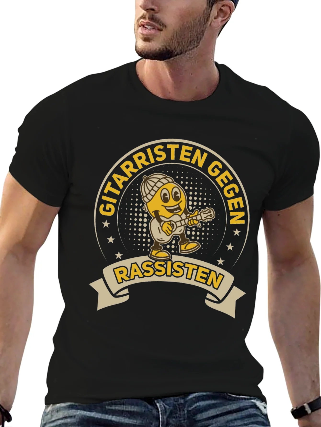 Rebbecca Guitarristen Gegen Rassisten T-Shirt