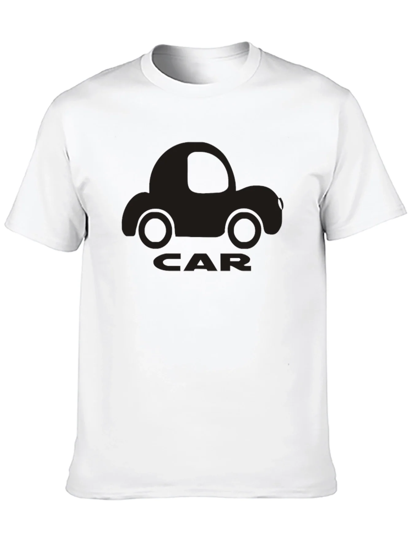 Camiseta Negra con Dise?o de Coche Retro