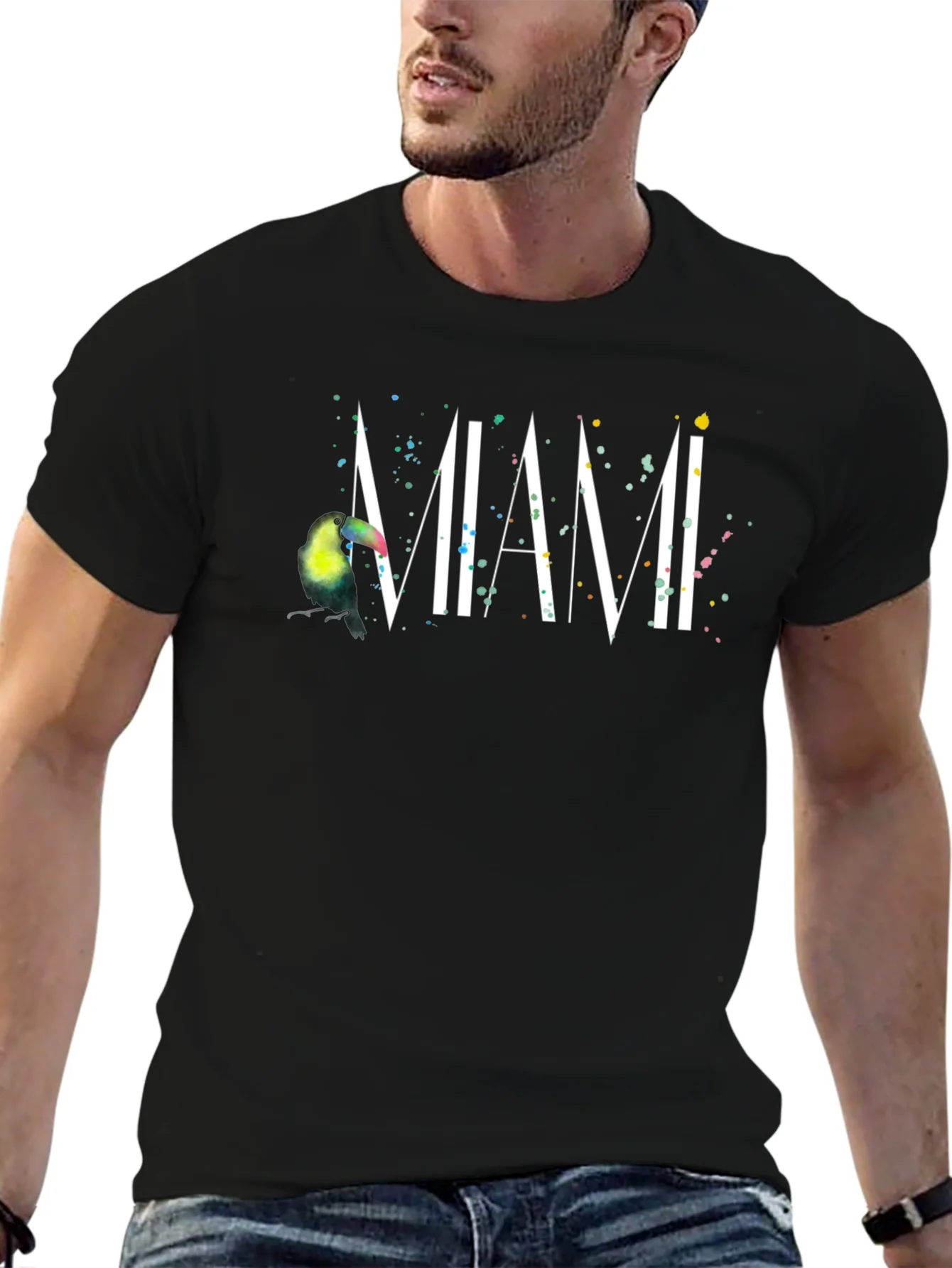 Rebbecca Miami Toucan Black T-Shirt