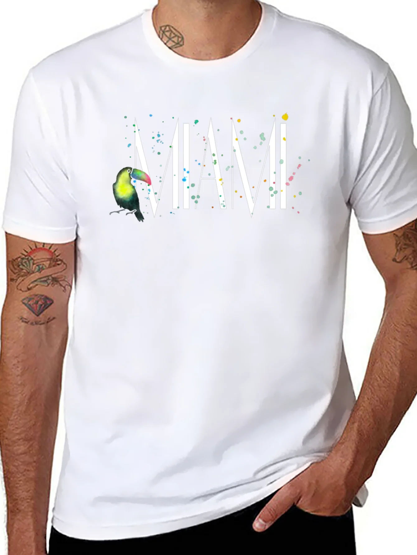 Rebbecca Miami Toucan Black T-Shirt