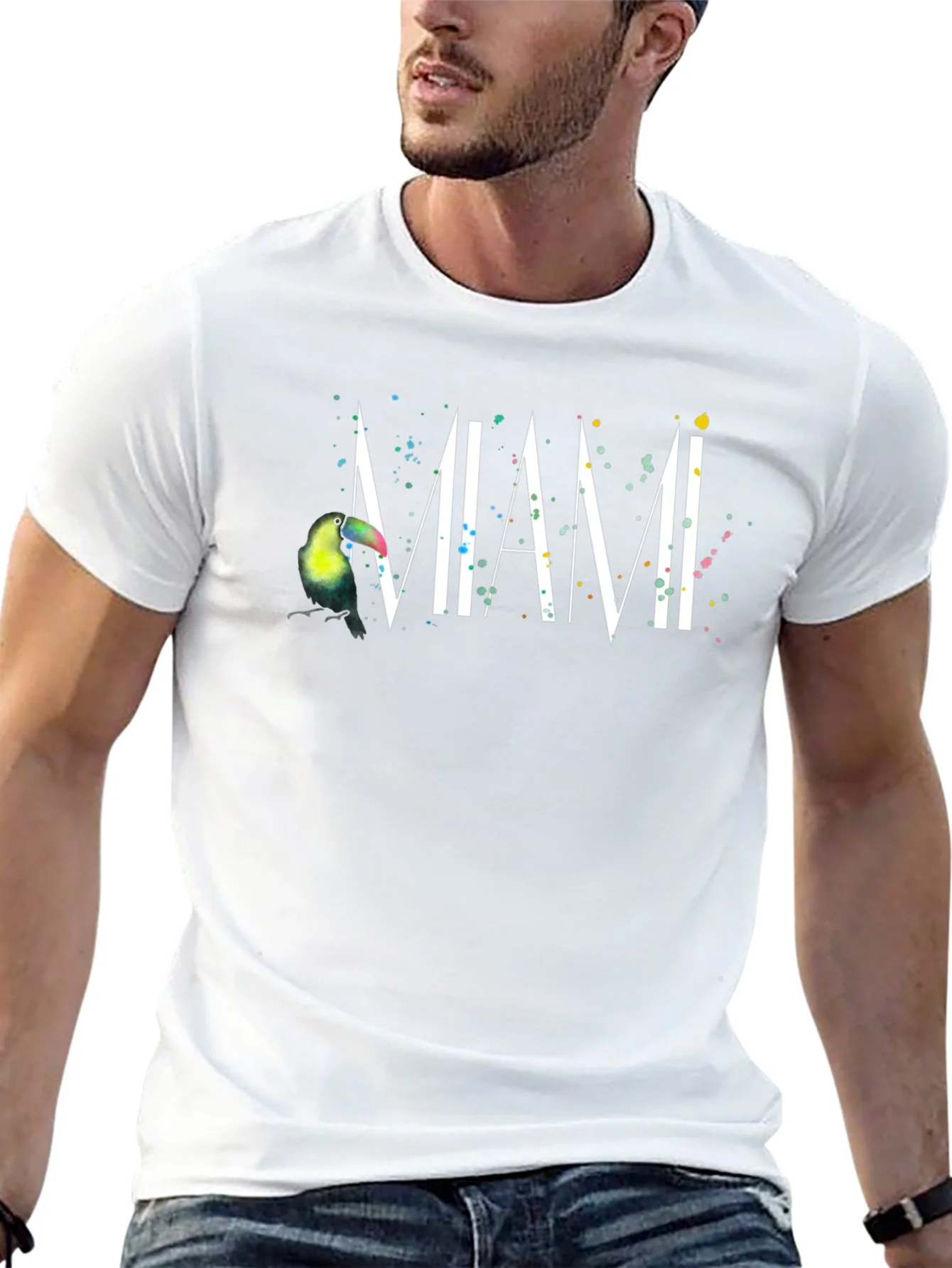 Rebbecca Miami Toucan Black T-Shirt