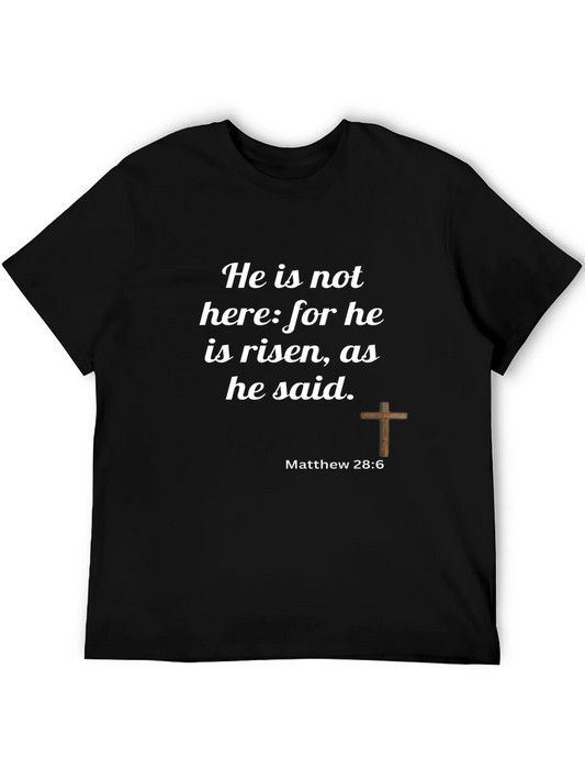 Rebbecca He is Risen Religious T-Shirt