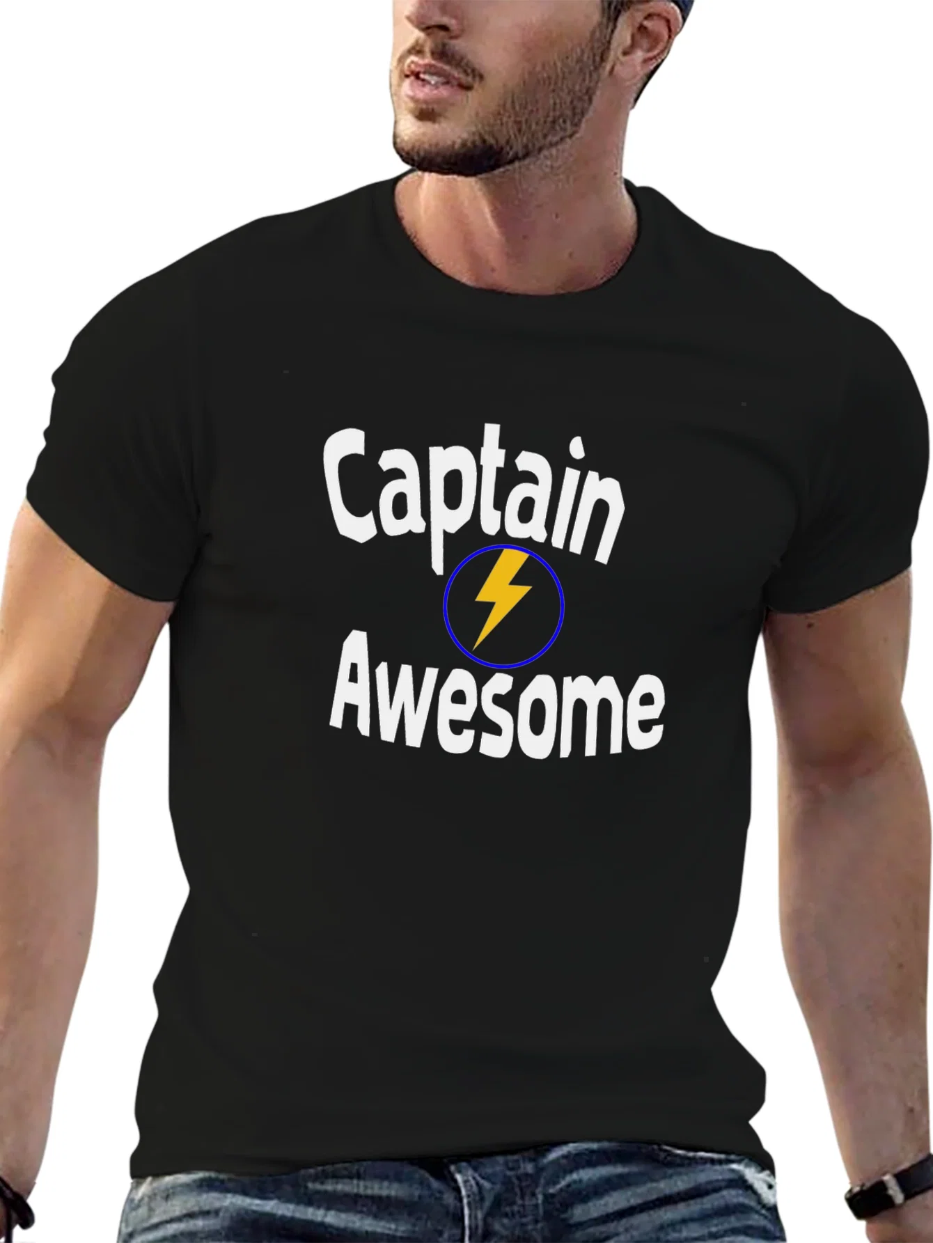 Rebbecca Captain Awesome Graphic Tee - Black T-Shirt