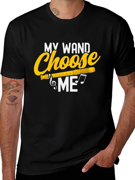Camiseta Negra My Wand Choose Me M¨²sica