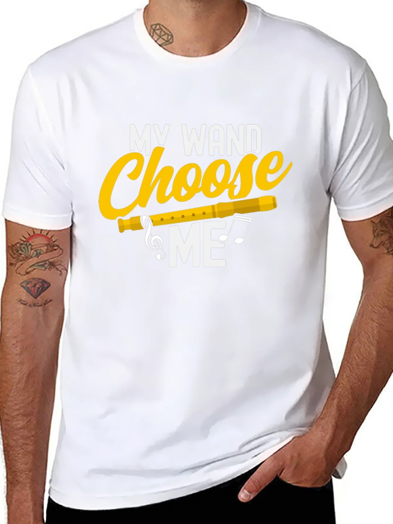 Camiseta Negra My Wand Choose Me M¨²sica