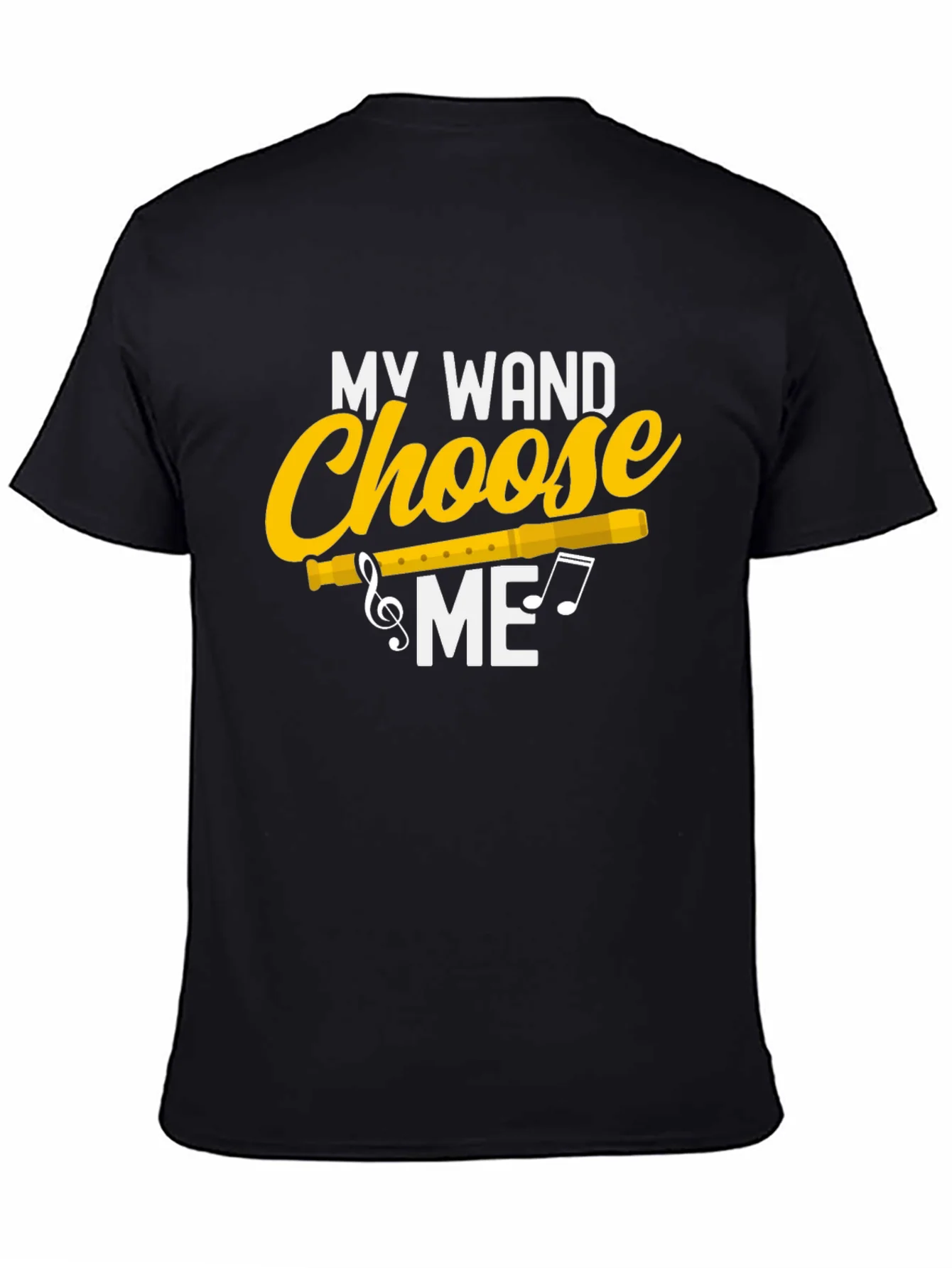 Camiseta Negra My Wand Choose Me M¨²sica