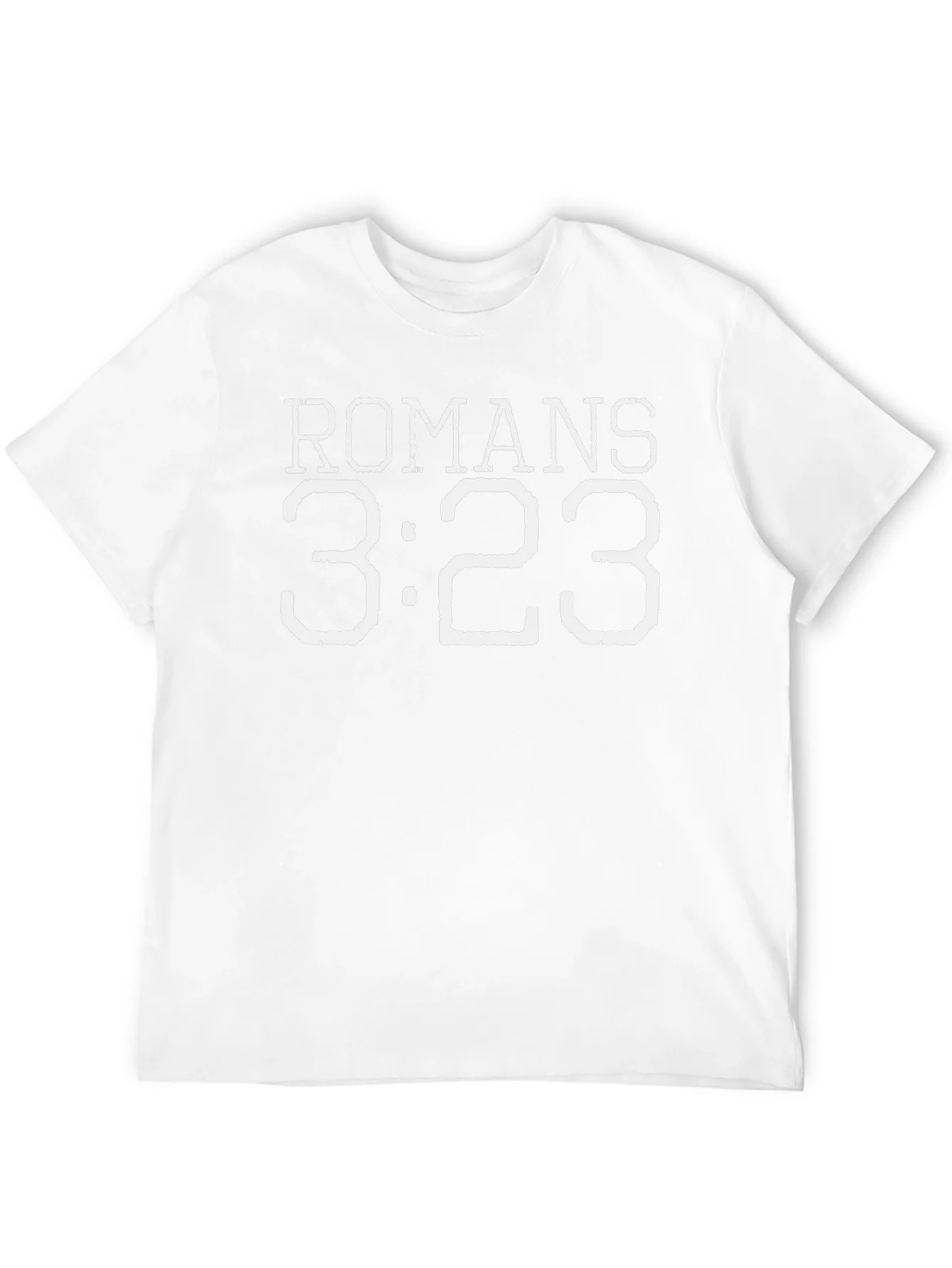 Camiseta Negra con Texto Romanos 3:23