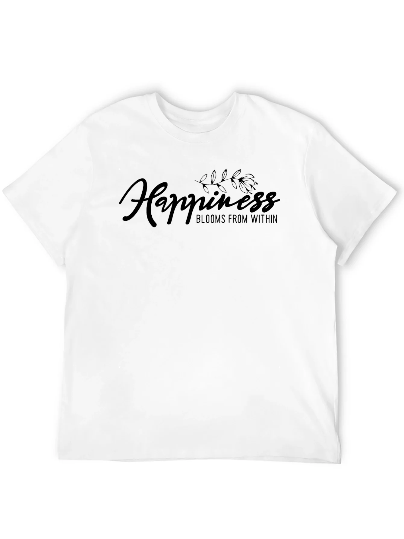 Rebbecca Happiness Blooms Within Black T-Shirt