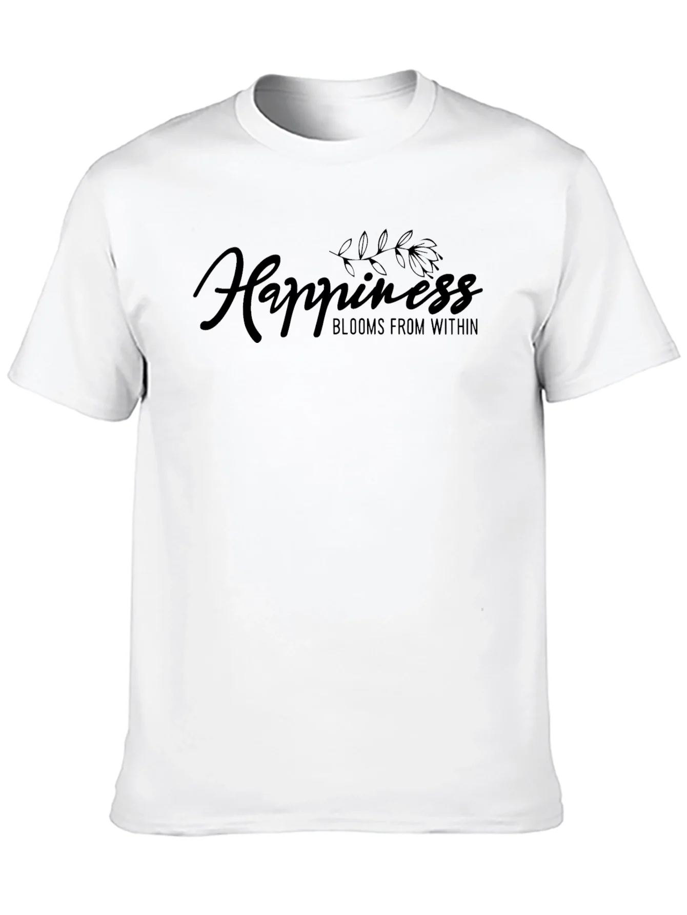Rebbecca Happiness Blooms Within Black T-Shirt