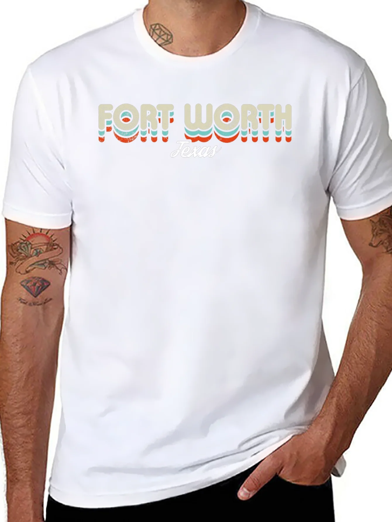 Rebbecca Fort Worth Texas Retro Graphic T-Shirt