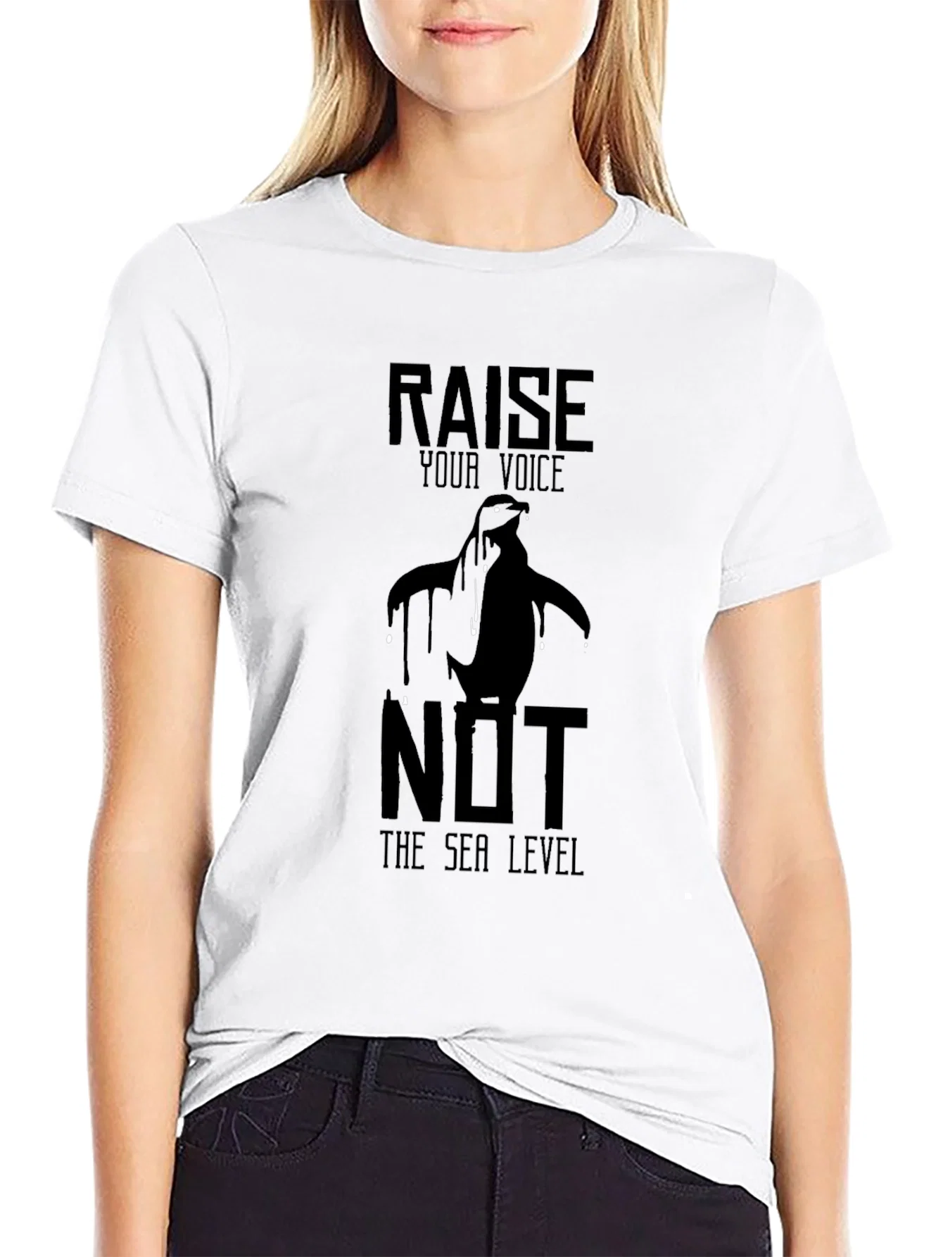 Rebbecca Raise Your Voice Penguin Graphic Tee