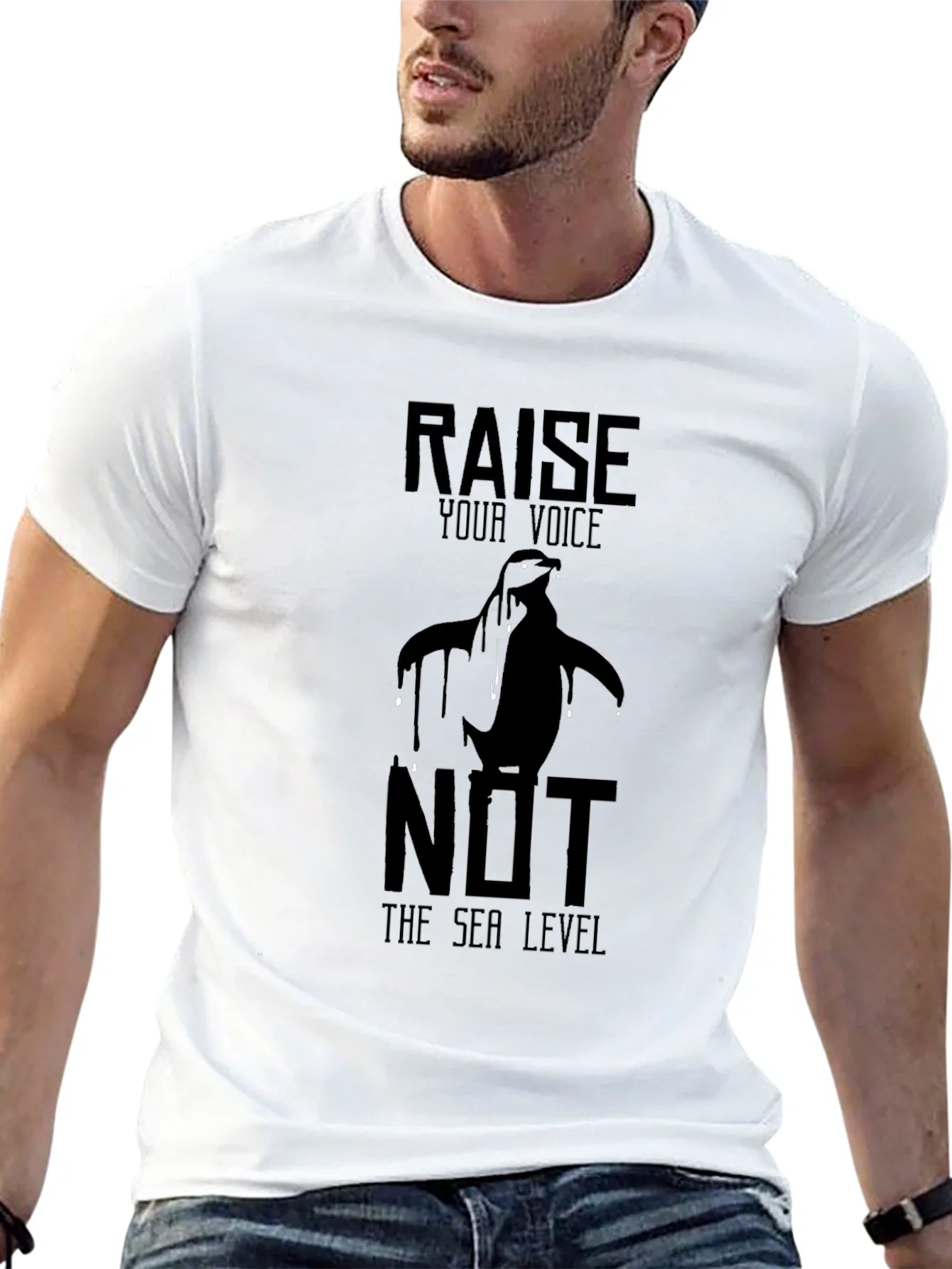 Rebbecca Raise Your Voice Penguin Graphic Tee