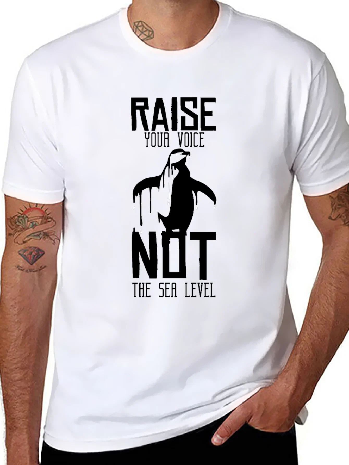 Rebbecca Raise Your Voice Penguin Graphic Tee