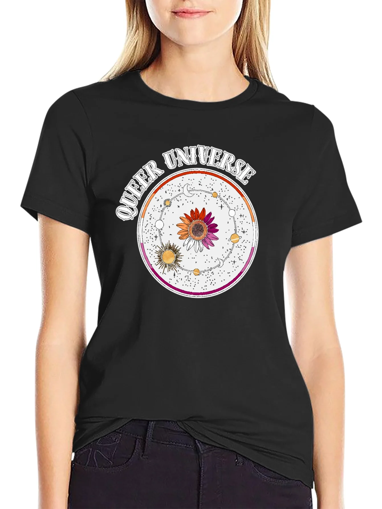 Rebbecca Queer Universe Graphic T-Shirt - Lesbian Pride