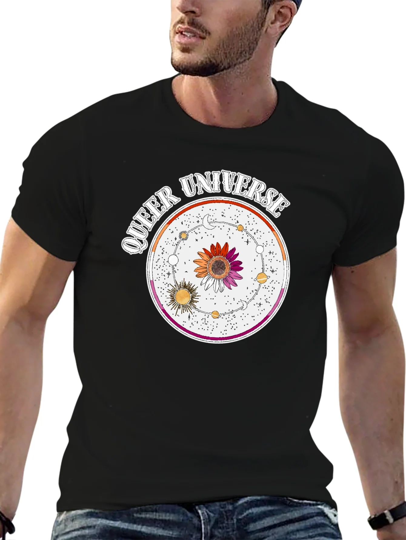 Rebbecca Queer Universe Graphic T-Shirt - Lesbian Pride
