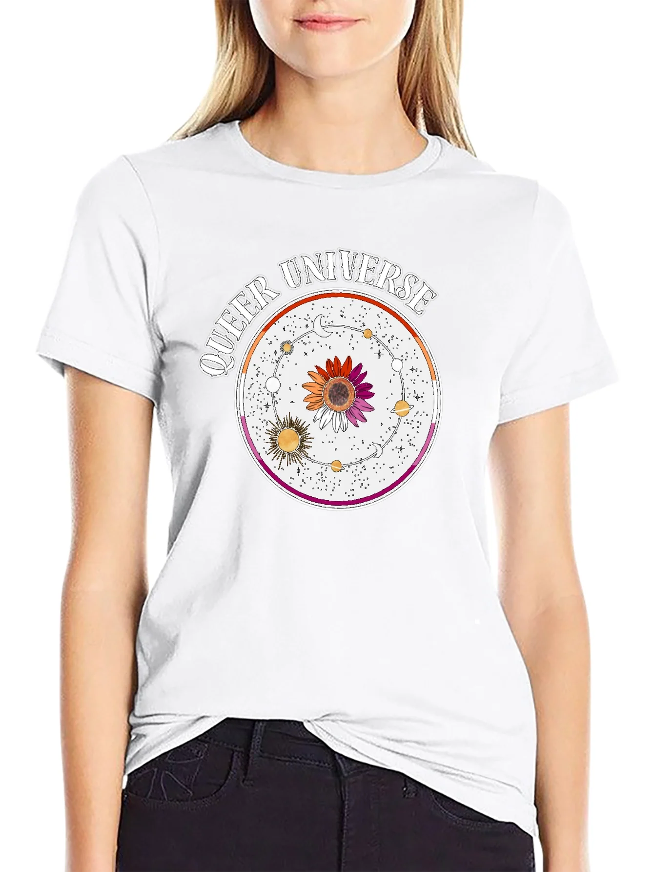 Rebbecca Queer Universe Graphic T-Shirt - Lesbian Pride