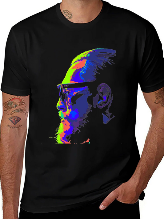 Rebbecca Vibrant McGregor Graphic Print Black T-Shirt