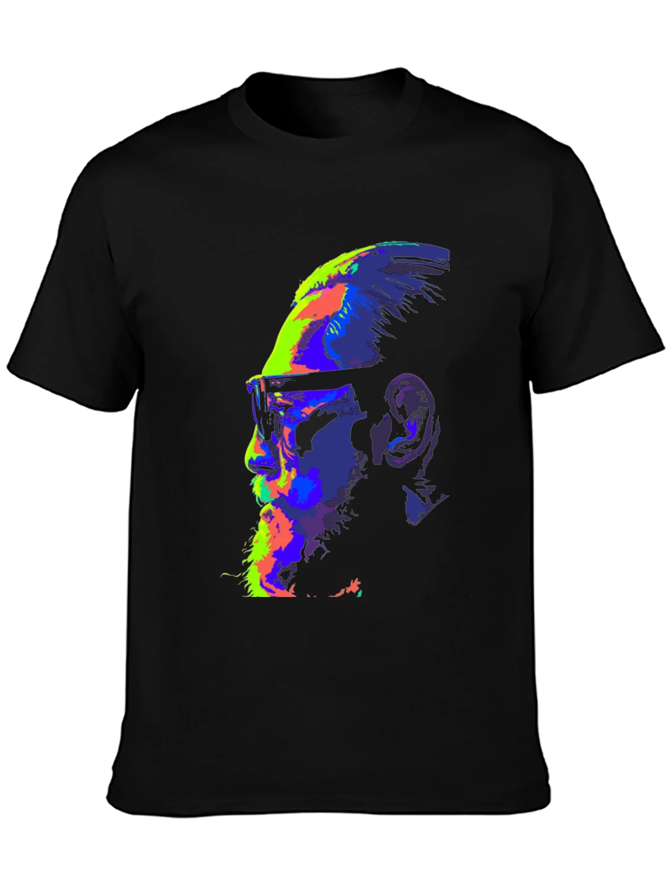 Rebbecca Vibrant McGregor Graphic Print Black T-Shirt
