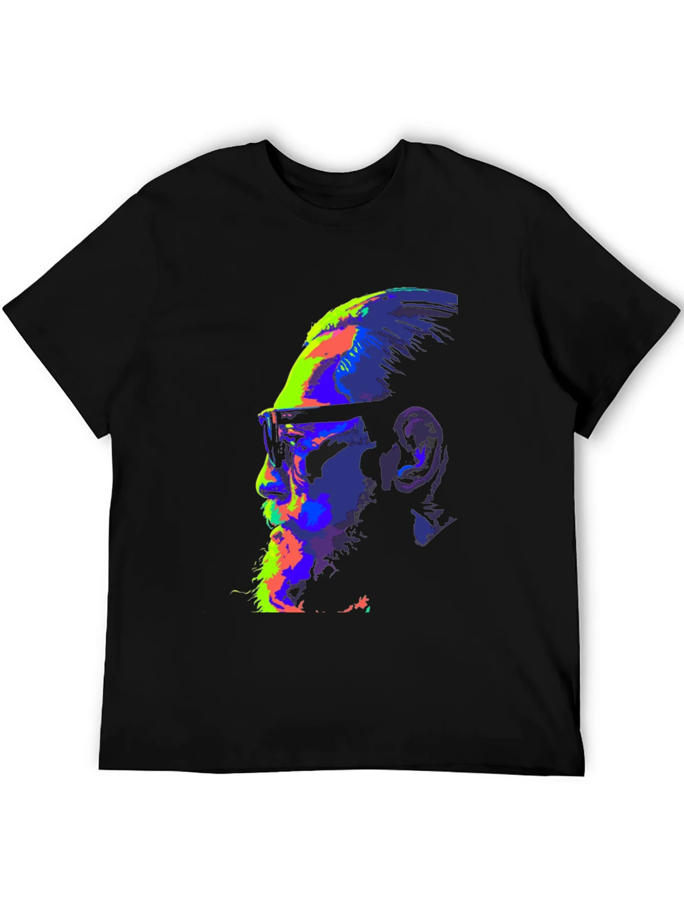 Rebbecca Vibrant McGregor Graphic Print Black T-Shirt