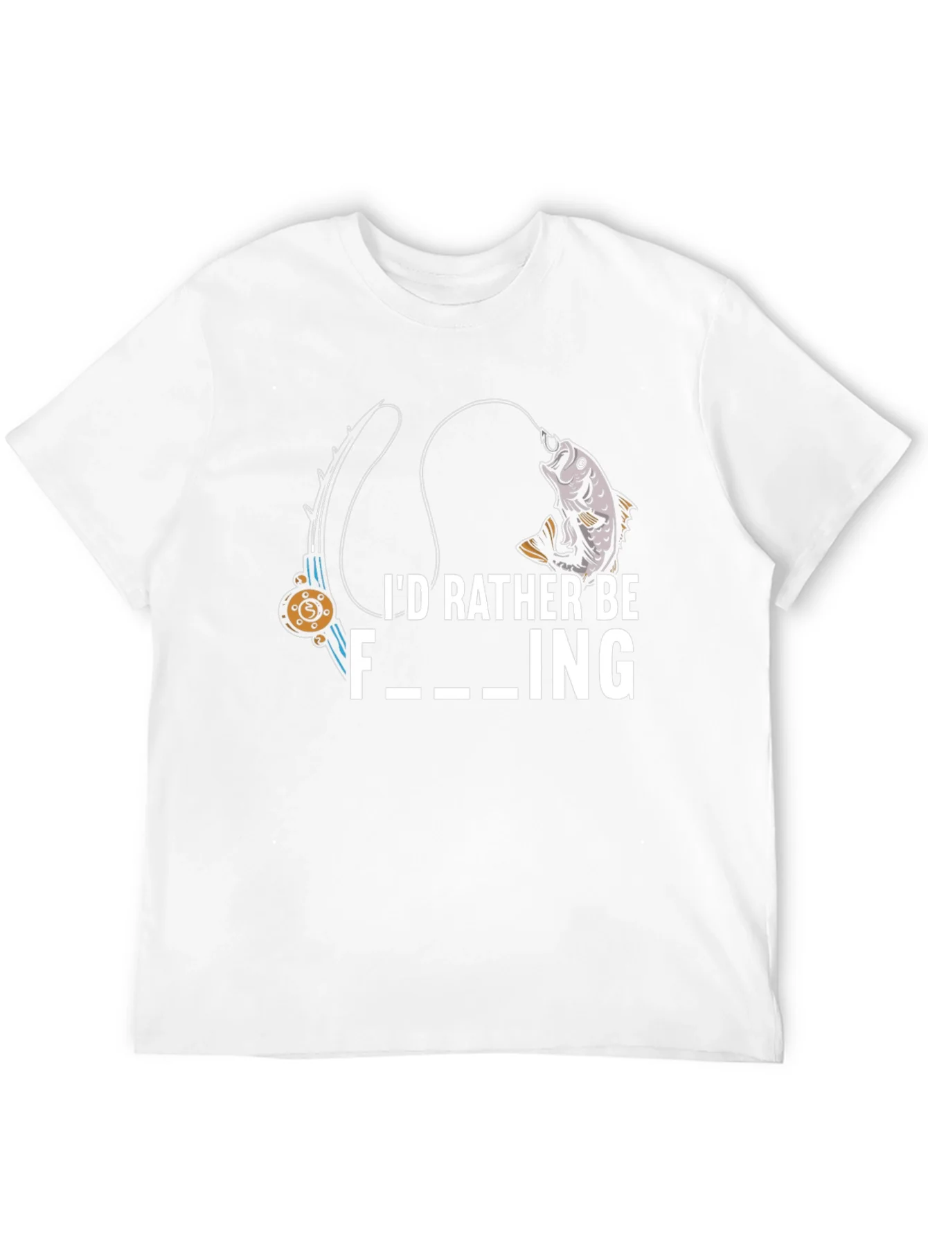 Rebbecca Id Rather Be Fishing Graphic T-Shirt