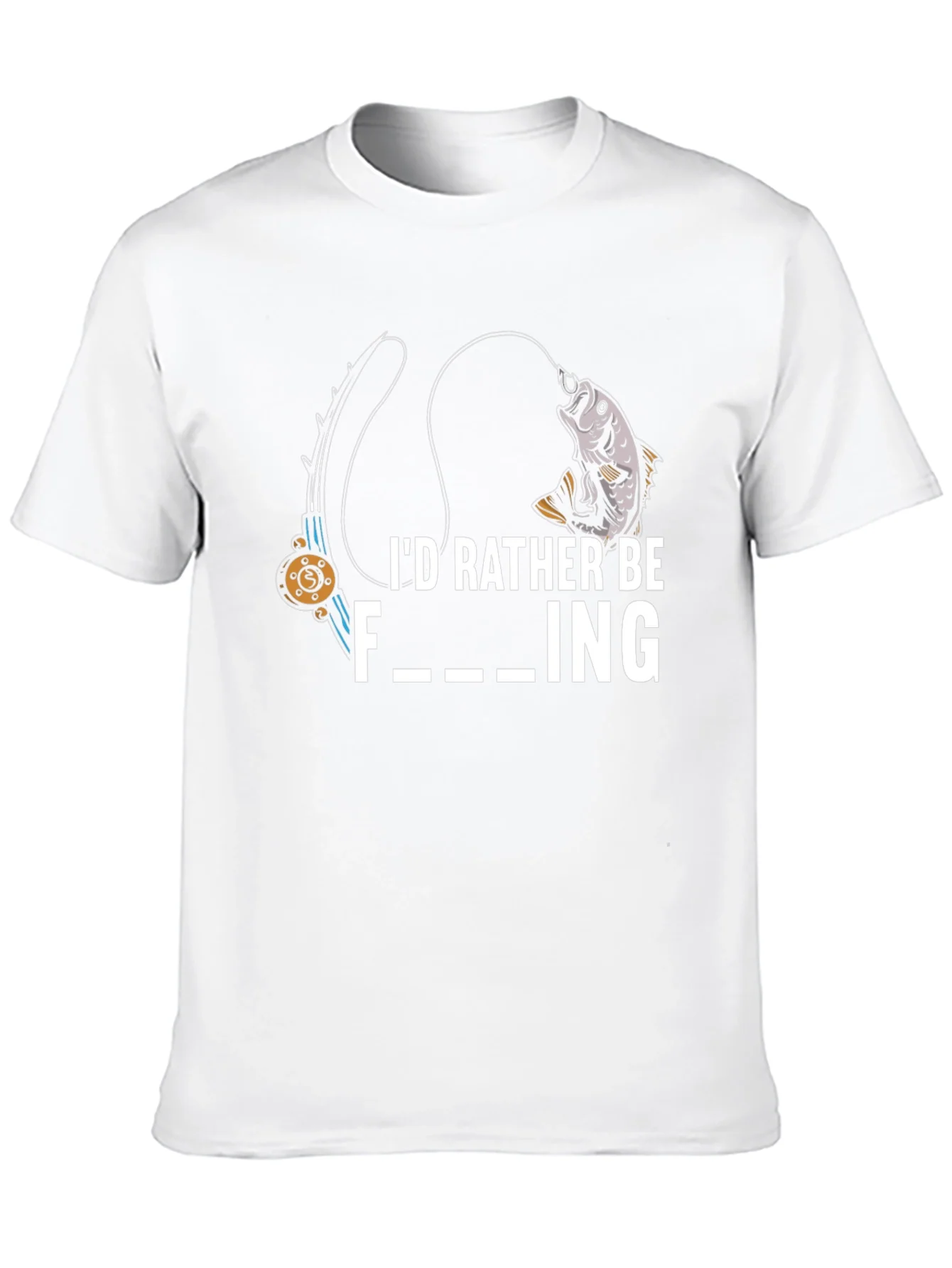 Rebbecca Id Rather Be Fishing Graphic T-Shirt